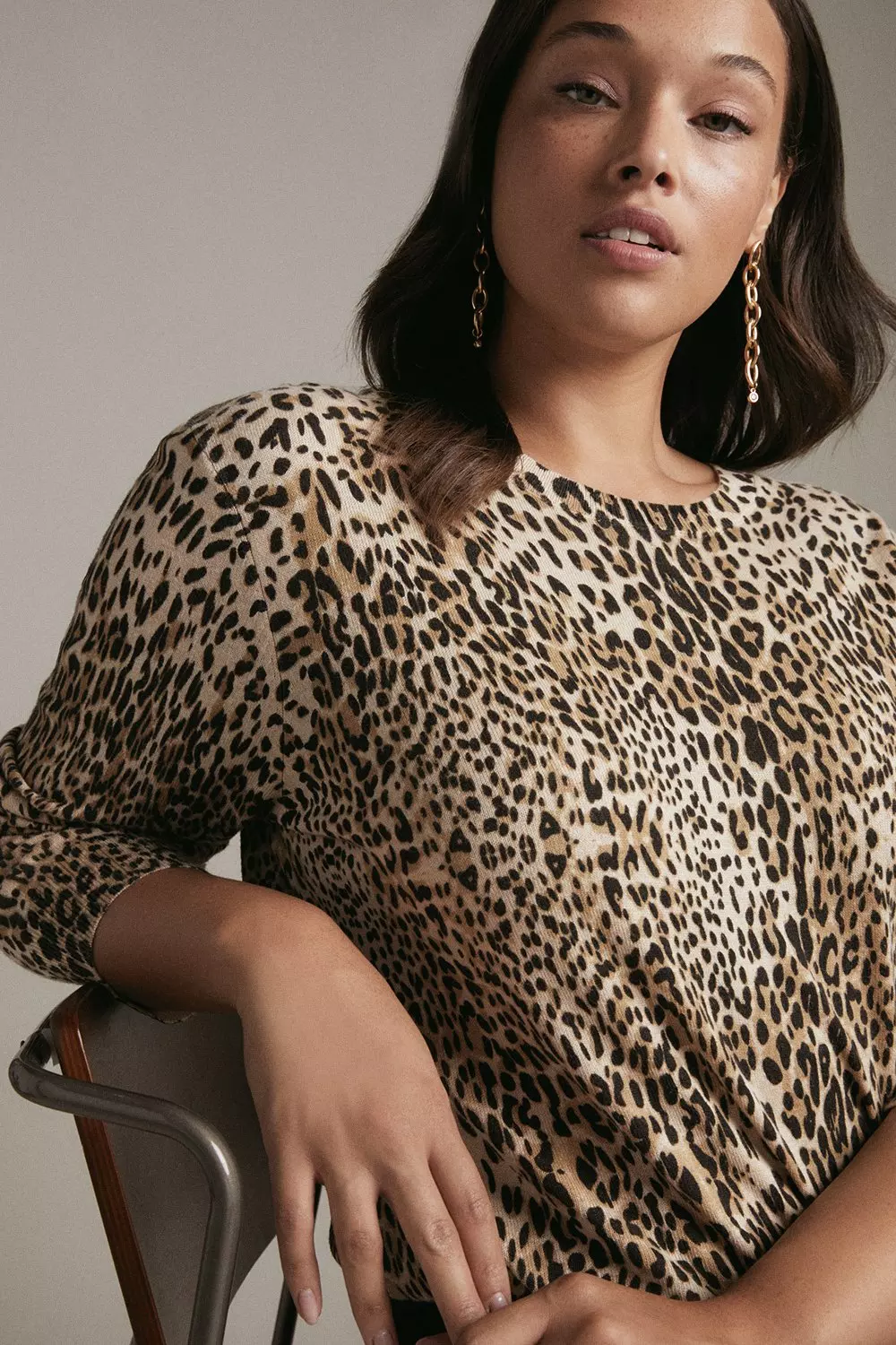 Karen millen hotsell leopard print cardigan