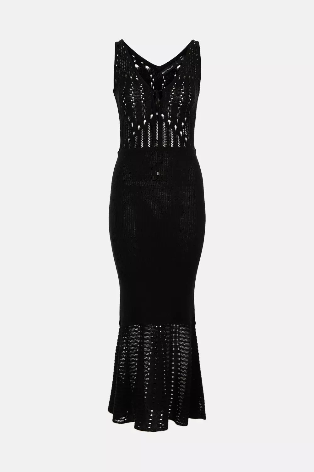 karen millen black crochet dress