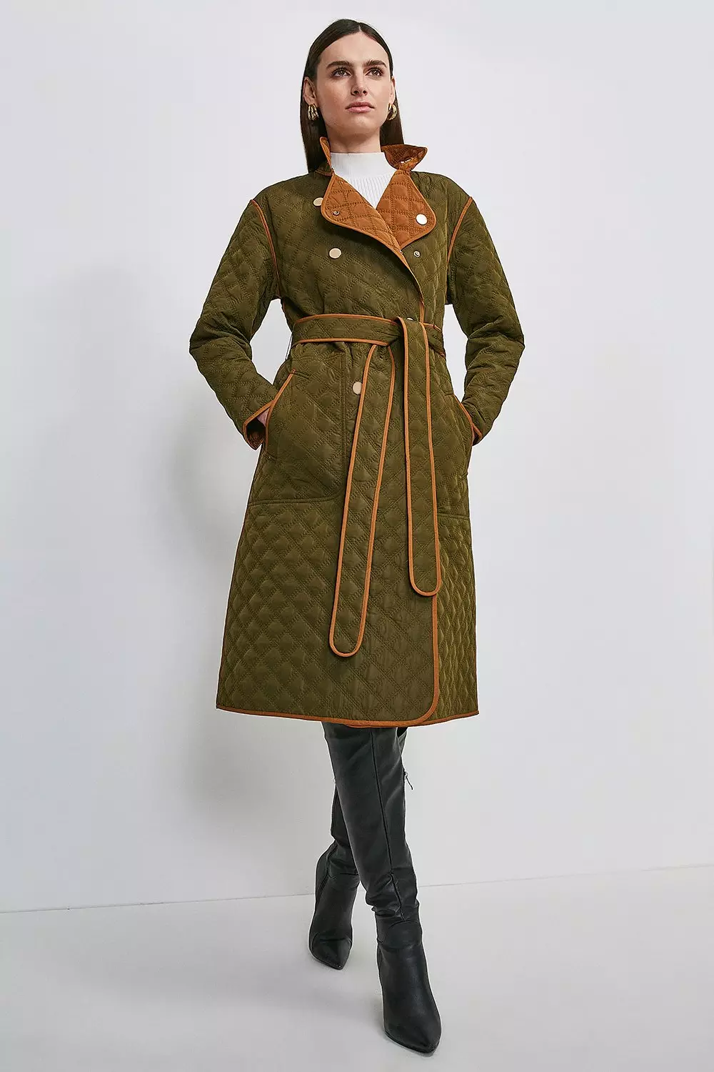 Karen millen 2025 quilted coat