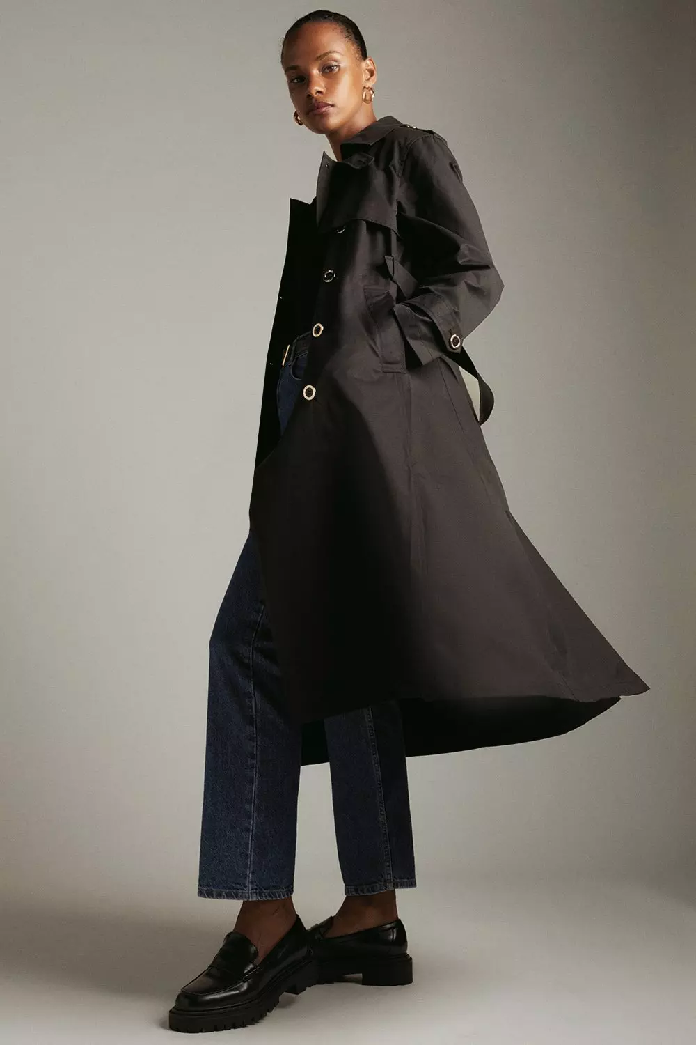 Karen millen 2025 trench coat sale