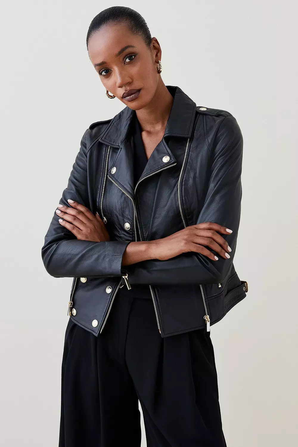 Petite 2025 leather jacket