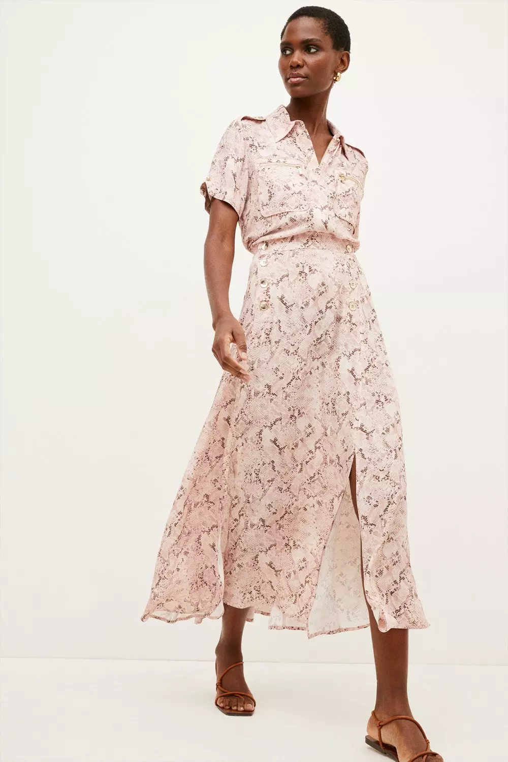 Karen millen snake print skirt hotsell