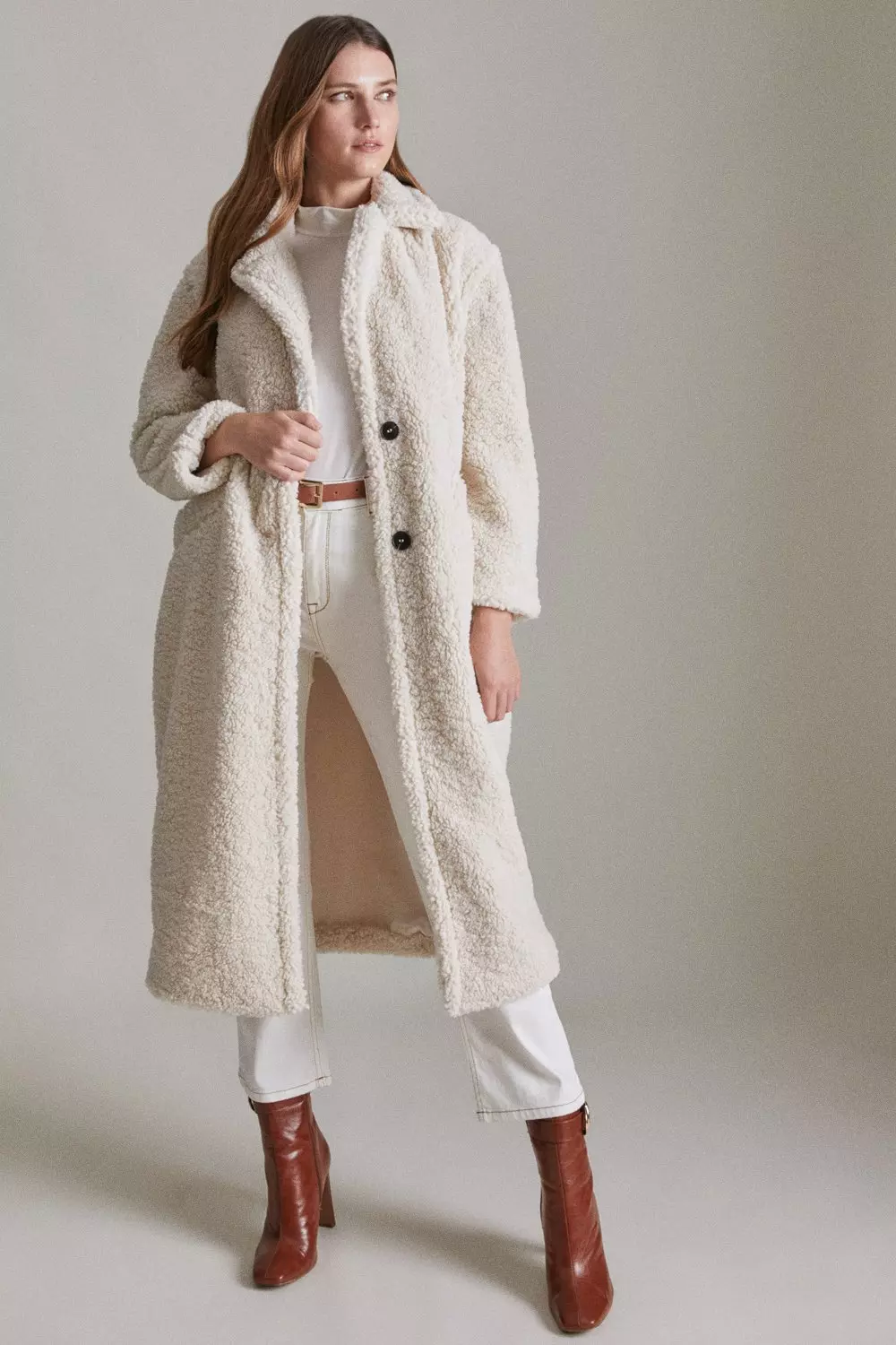 Borg hot sale coat cream