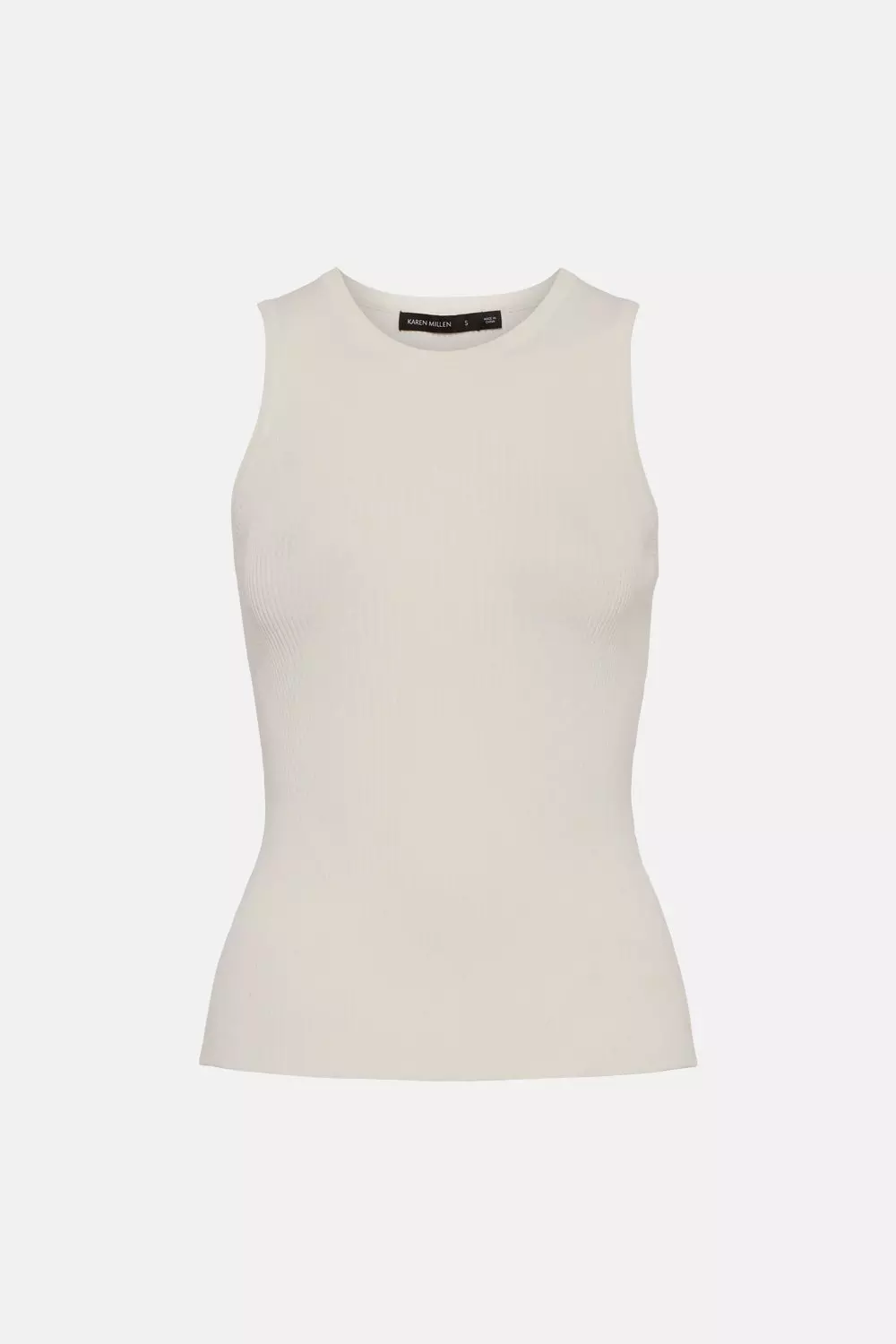 Rib Knitted Tank Top | Karen Millen