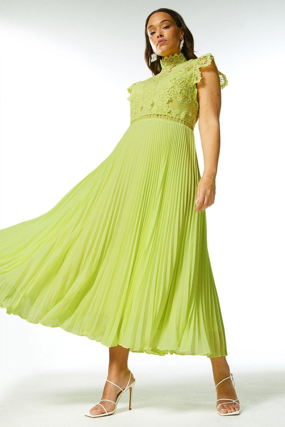 Karen millen lime dress best sale