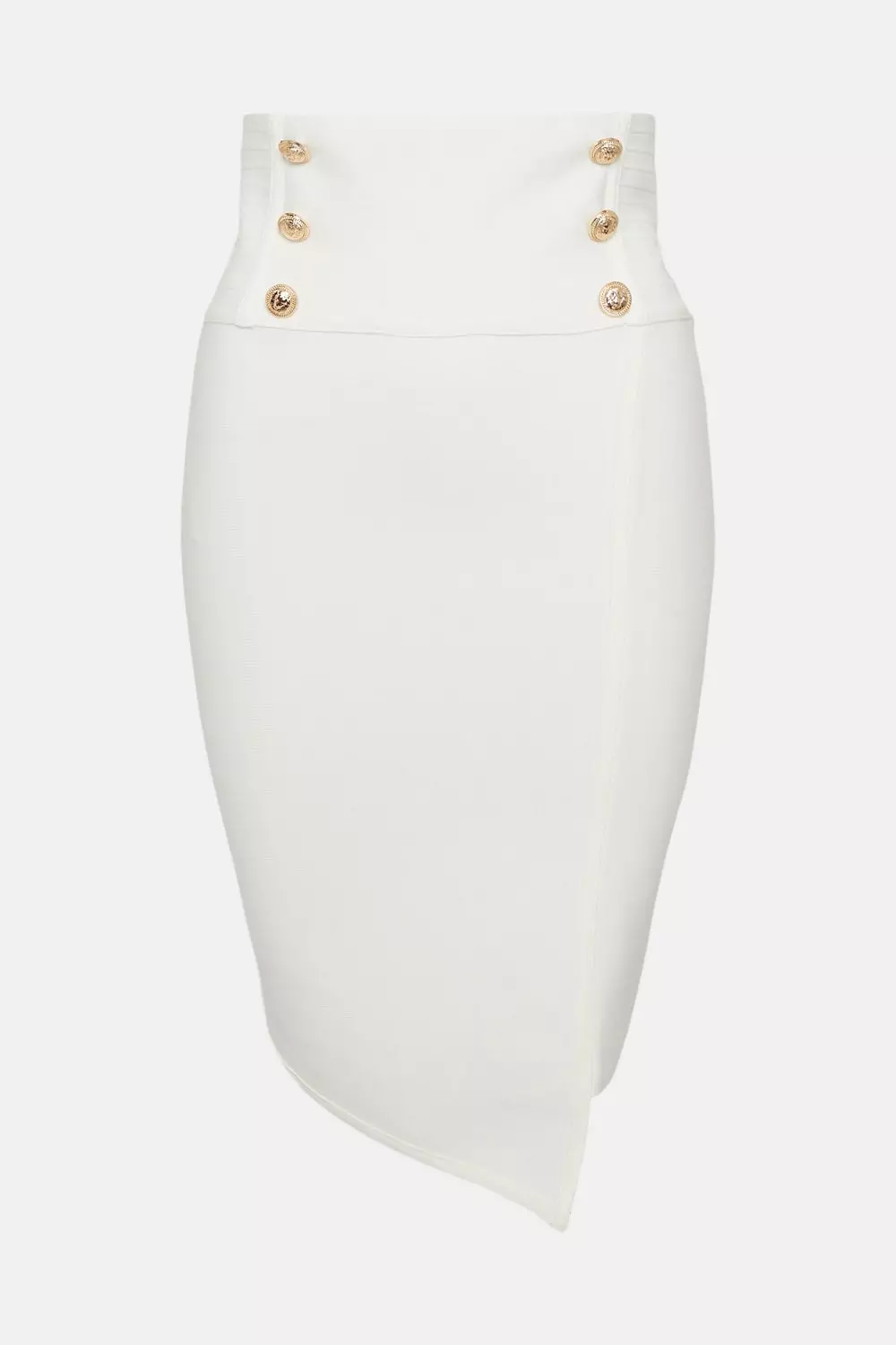 High waisted on sale ivory pencil skirt