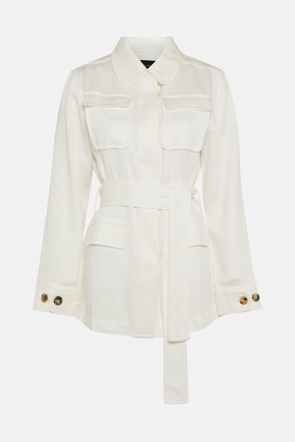 white waist jacket