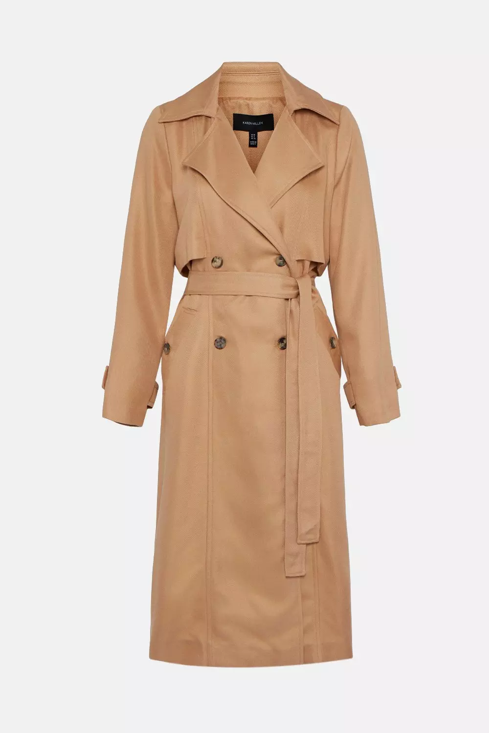 Fluid Lightweight Tencel Trench | Karen Millen