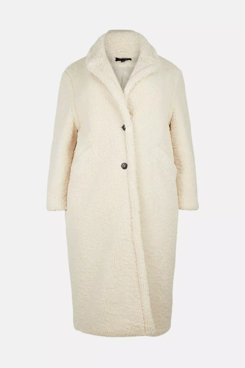 Missguided longline outlet borg coat