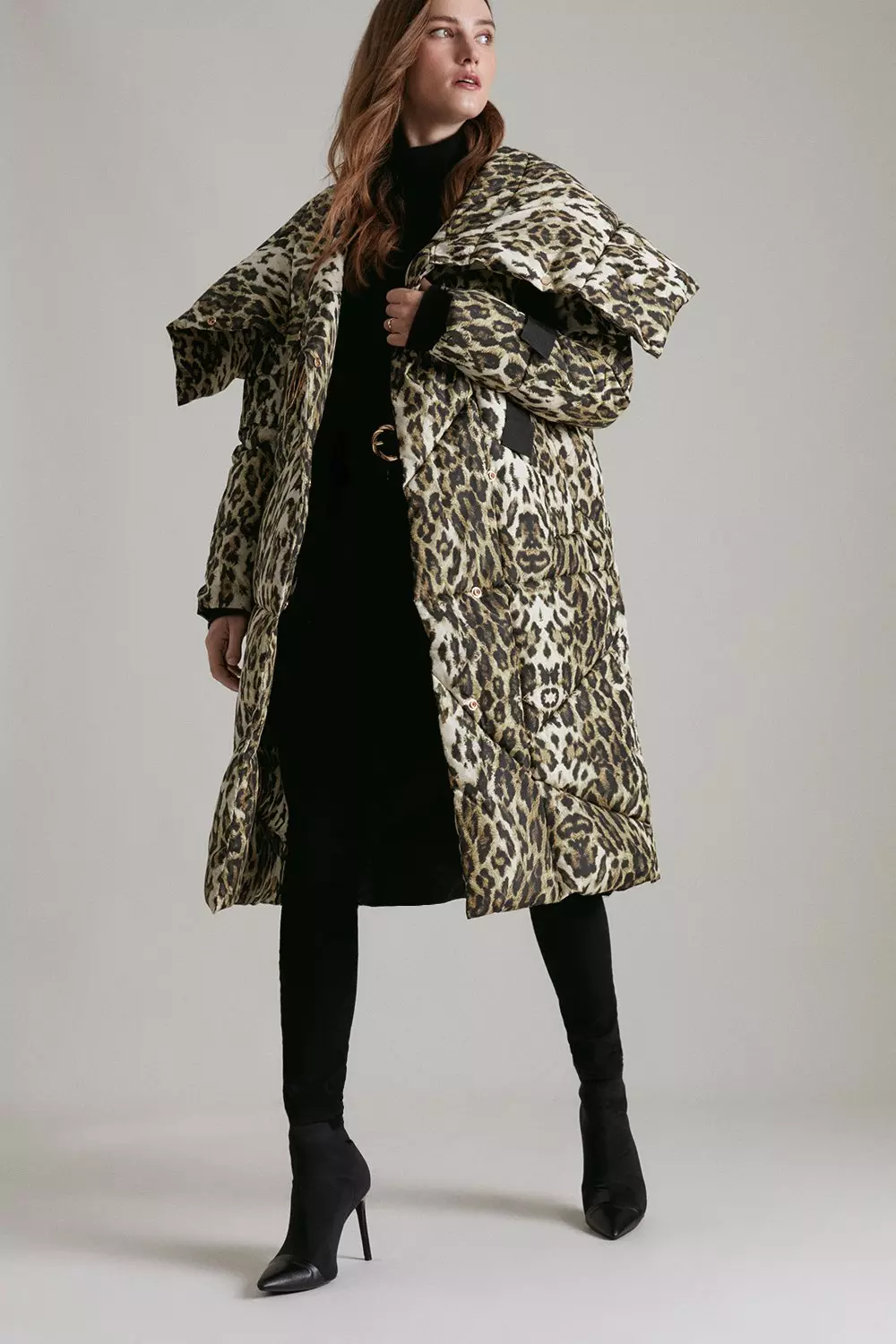 Karen millen leopard deals print coat