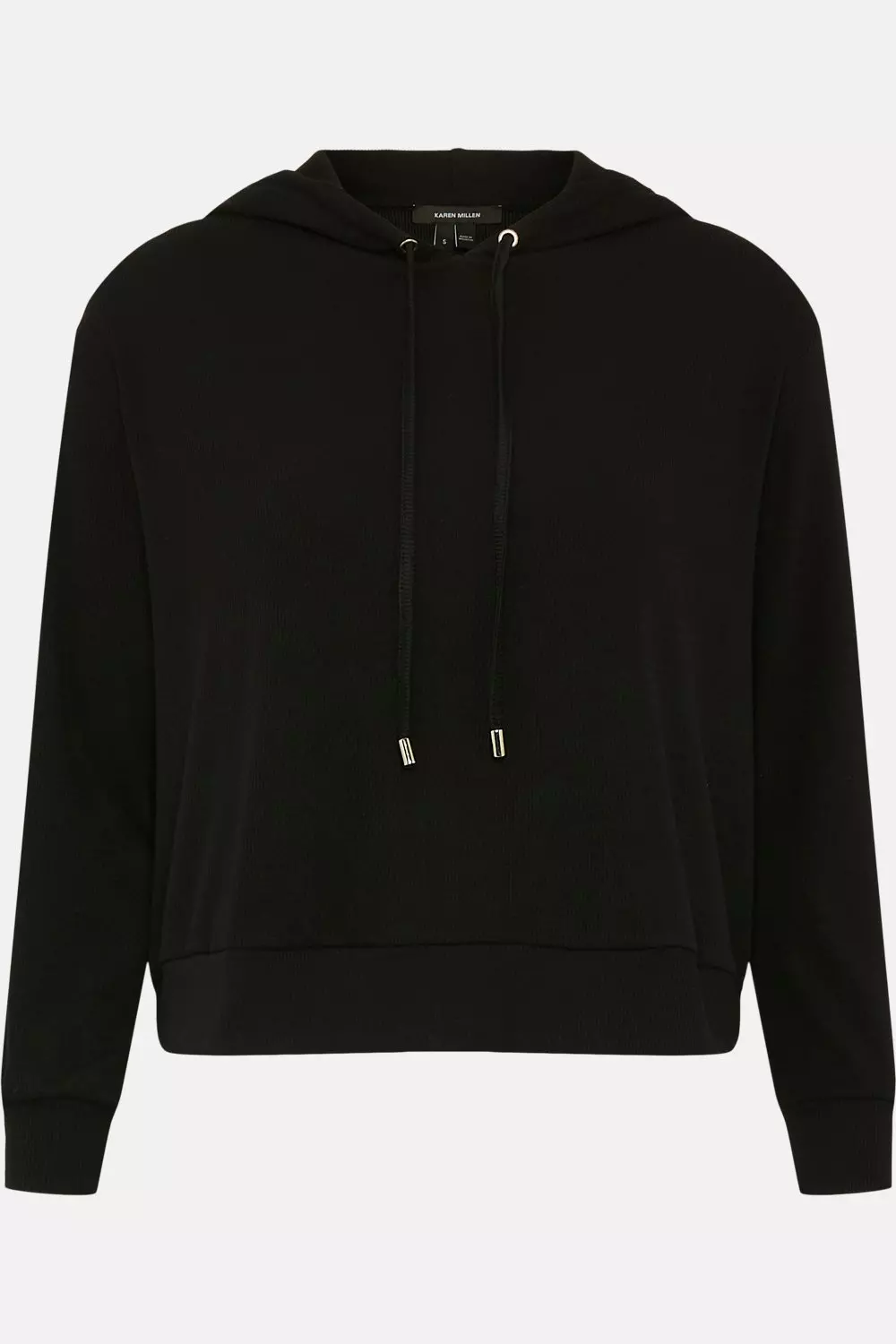 Recycled Rib Hooded Top Karen Millen