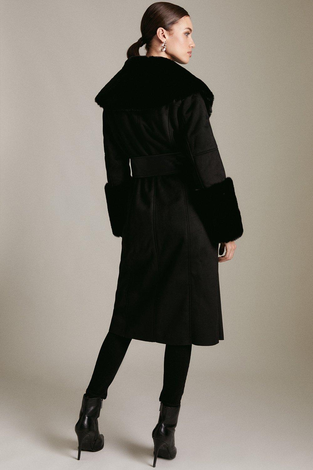 petite long wool coat