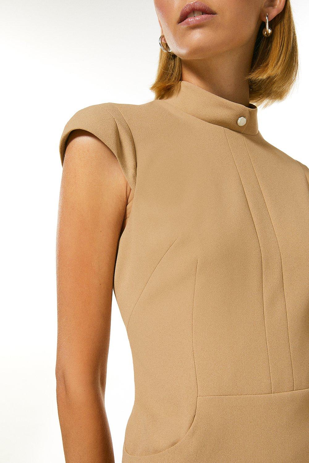 karen millen military tailored dress