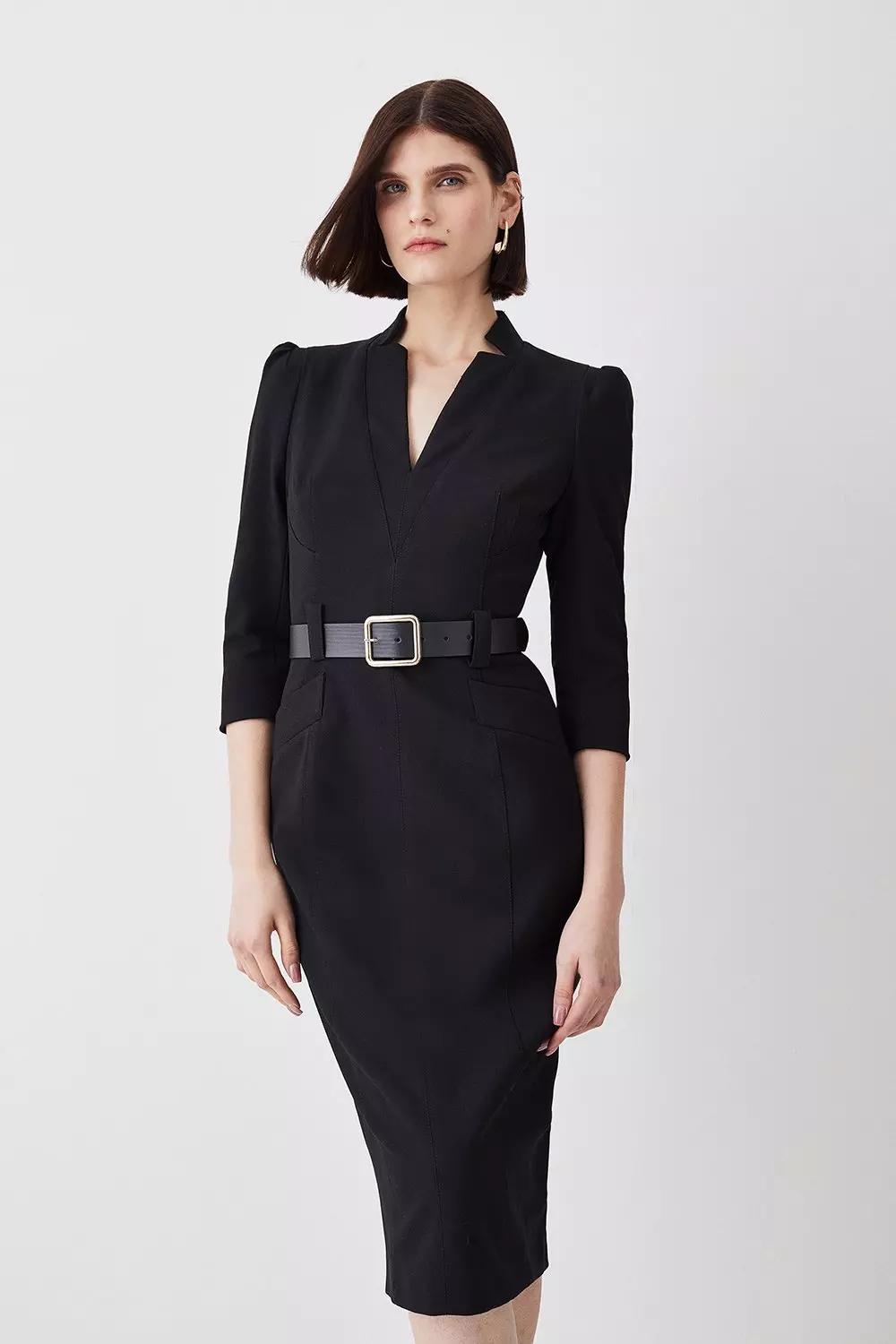 Petite Forever Belted Jumpsuit | Karen Millen