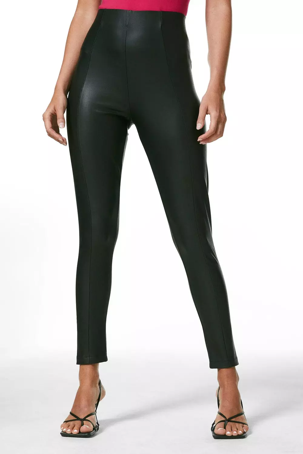 Petite Faux Leather Leggings