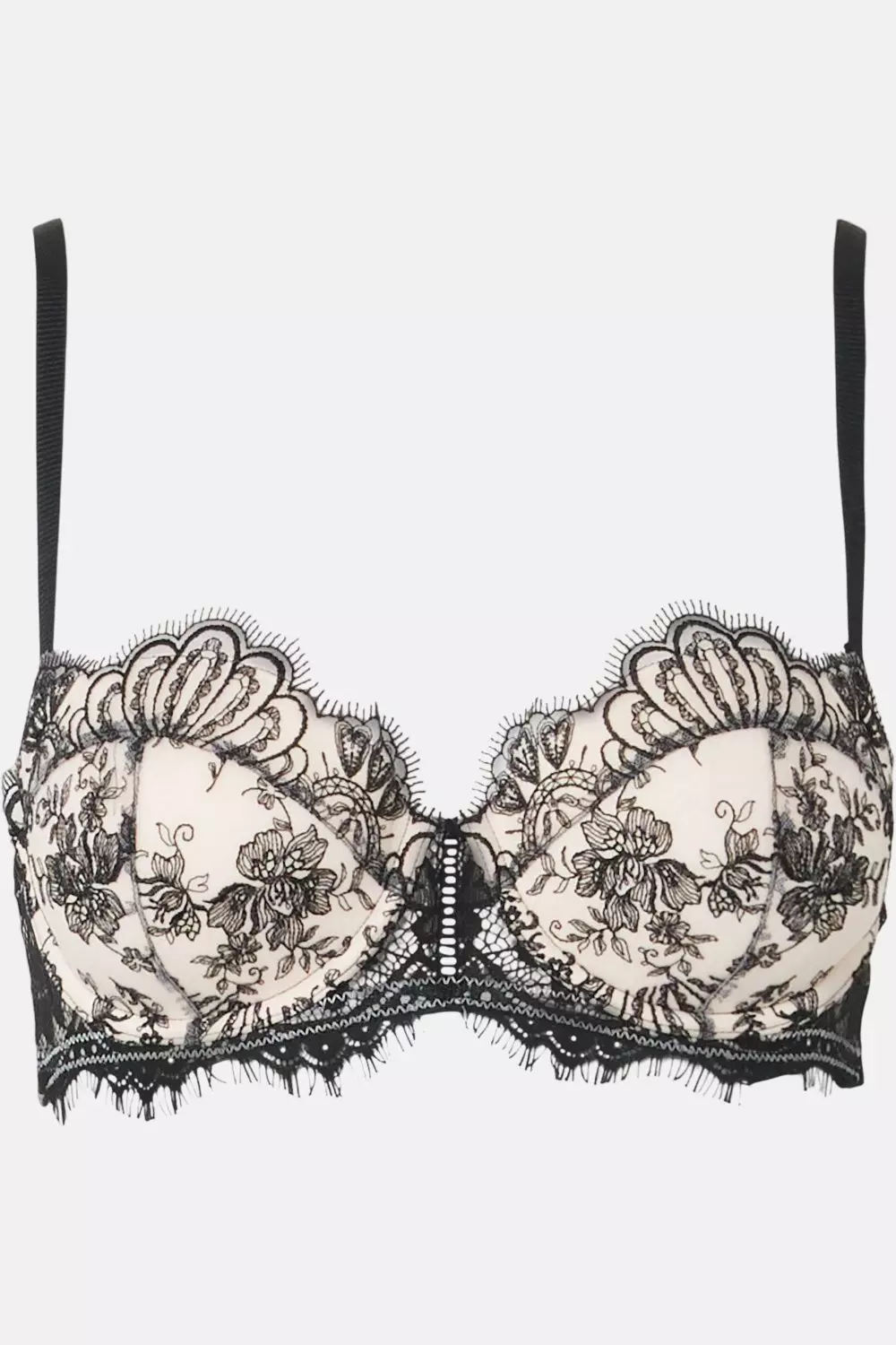 Embroidery And Lace Multiway Balcony Bra