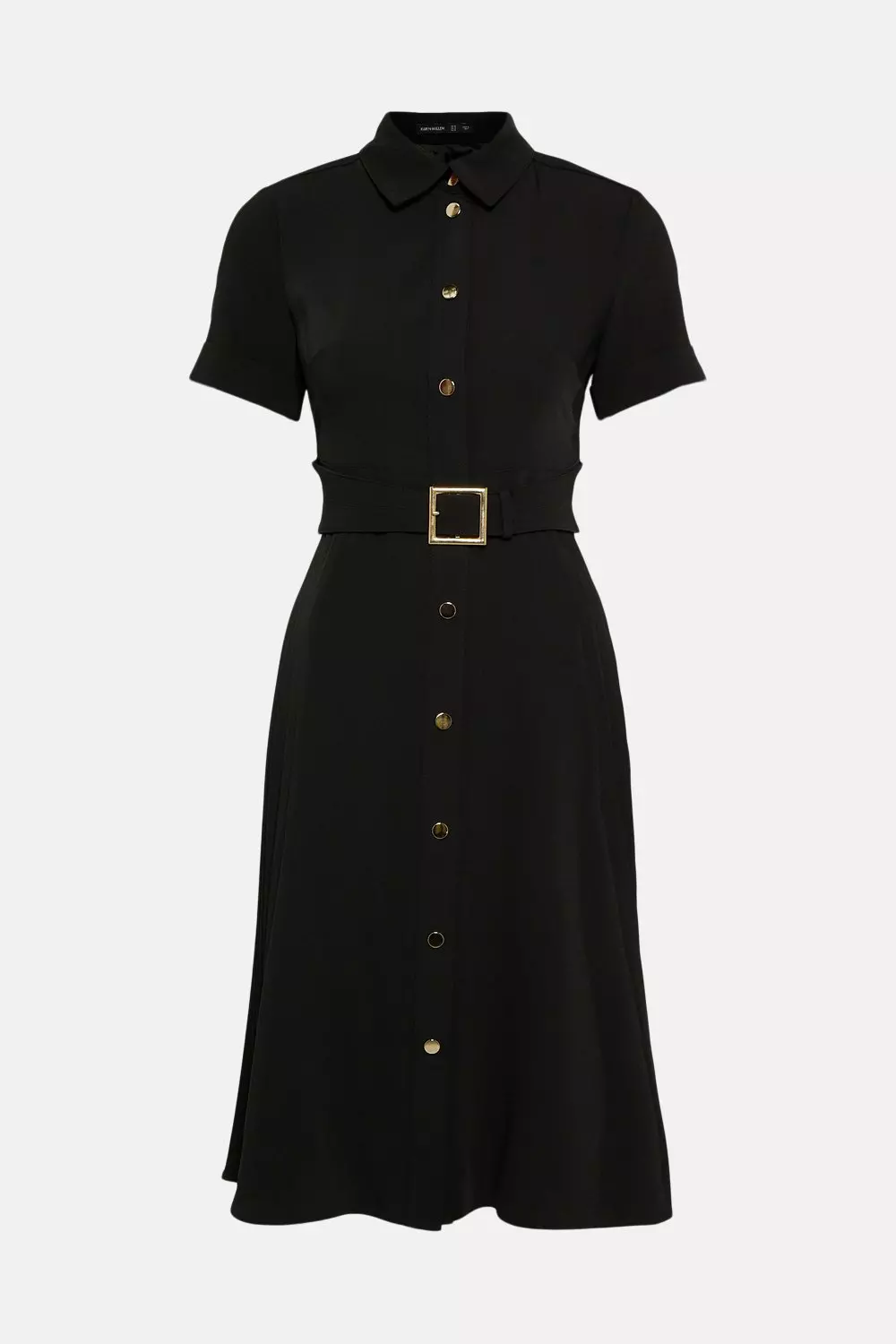 Soft Tailored Pleat Shirt Midi Dress Karen Millen