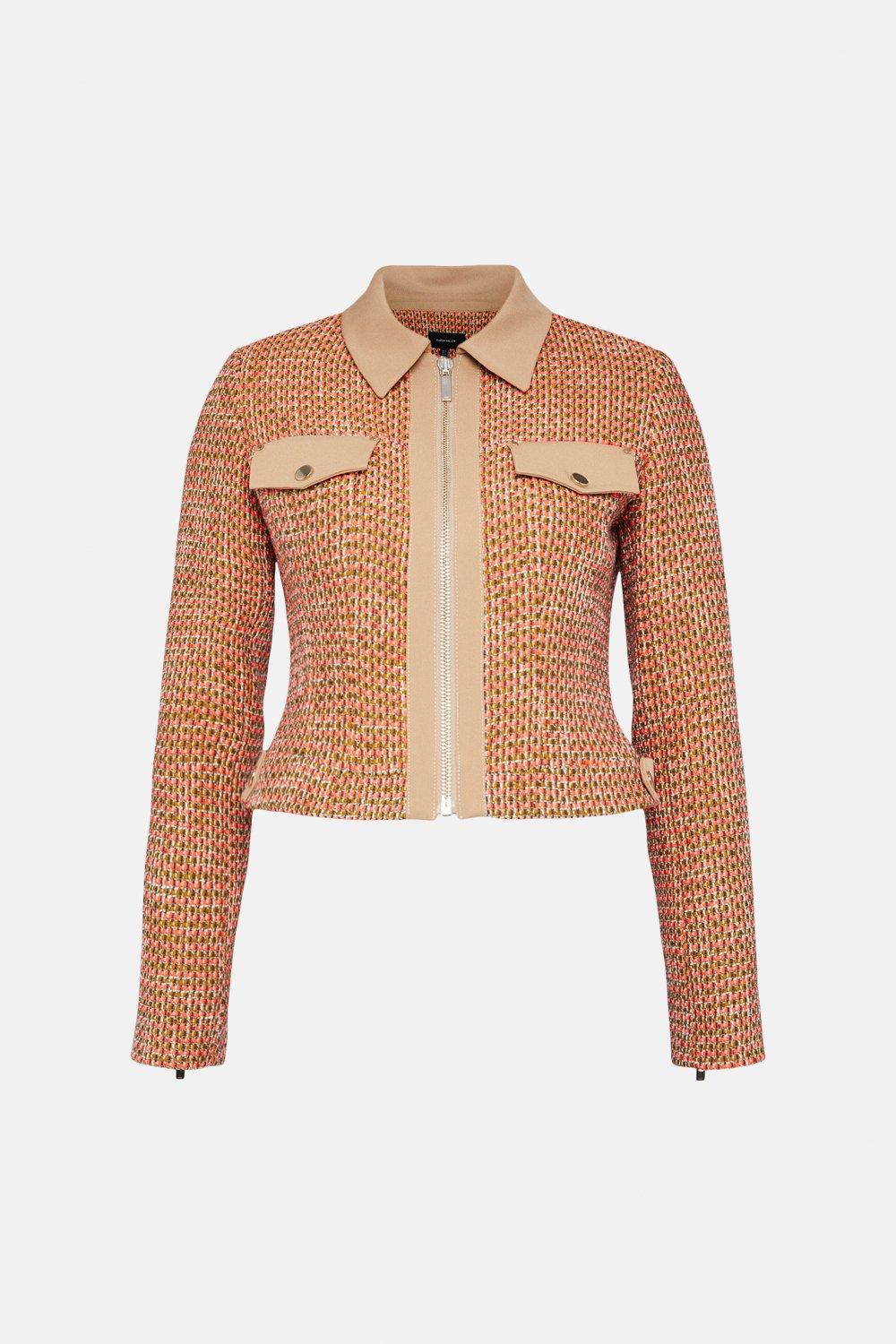 karen millen orange jacket