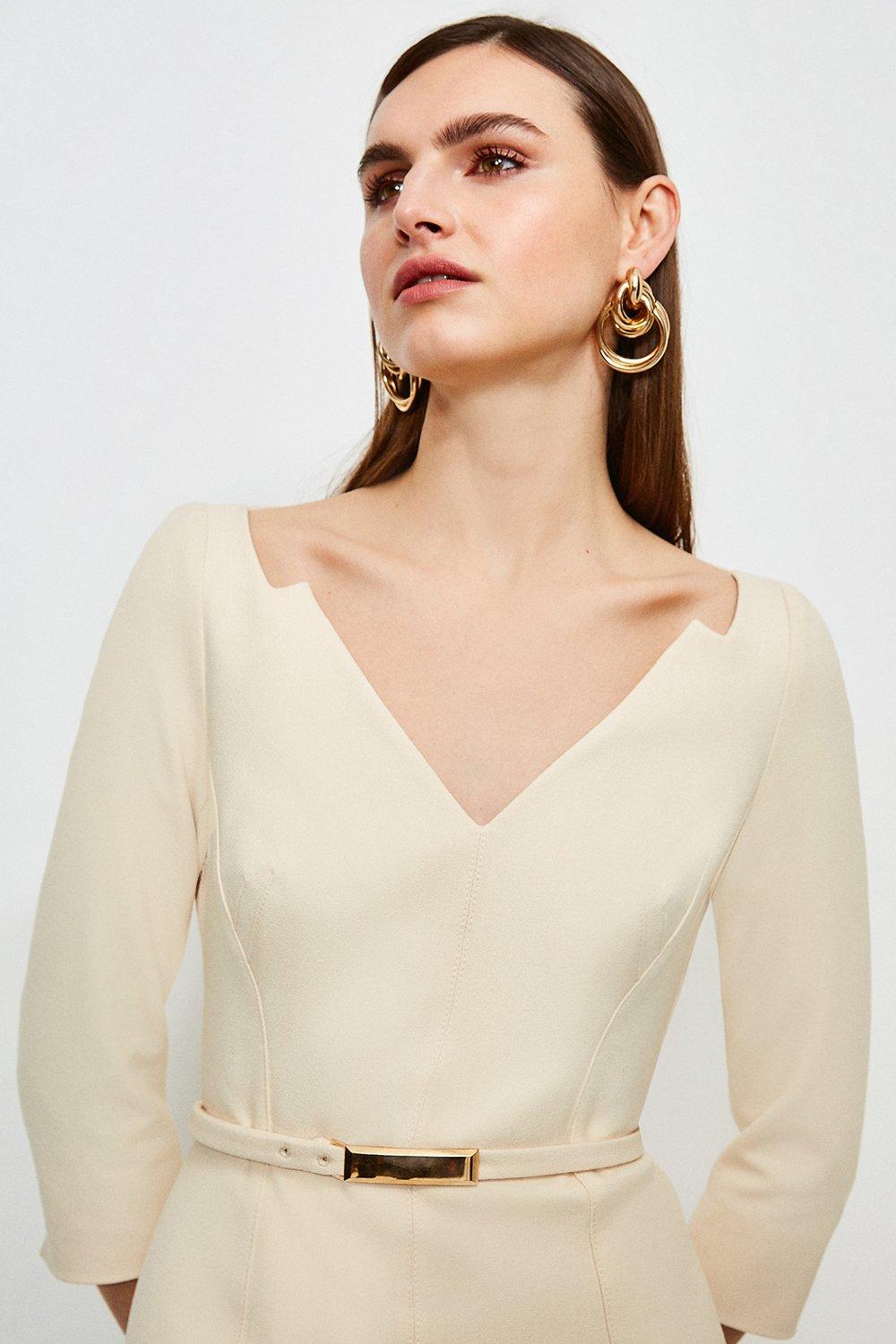 karen millen forever bar belt dress