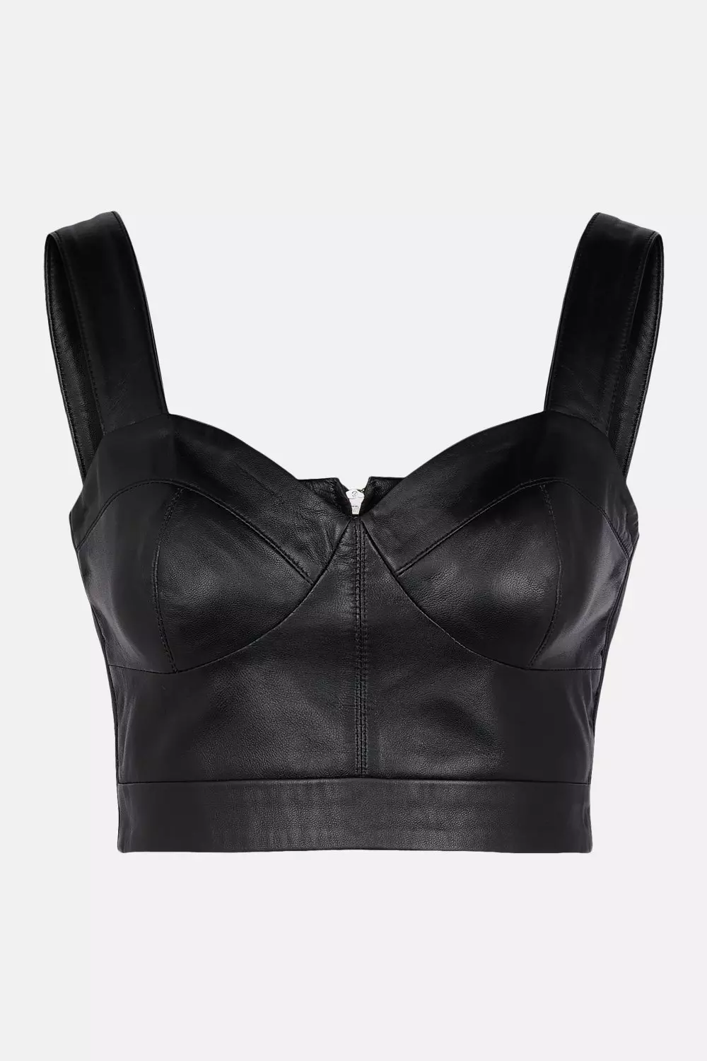 Black Leather Bralette