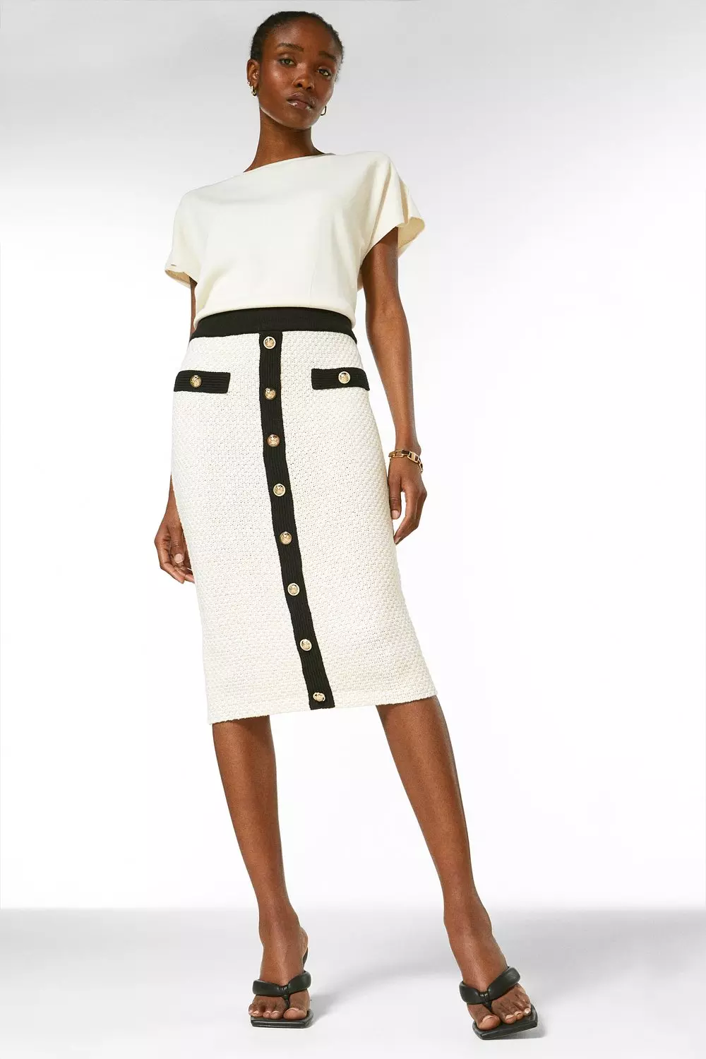 Karen millen white pencil 2024 dress