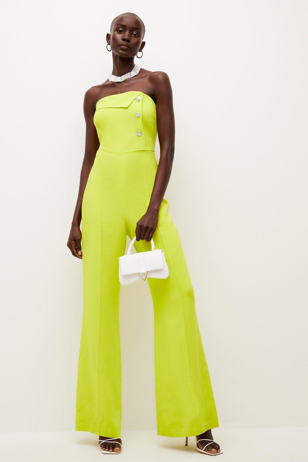 Neon yellow sales jumpsuit