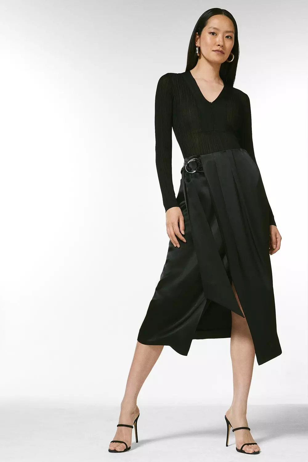 Viscose discount satin skirt