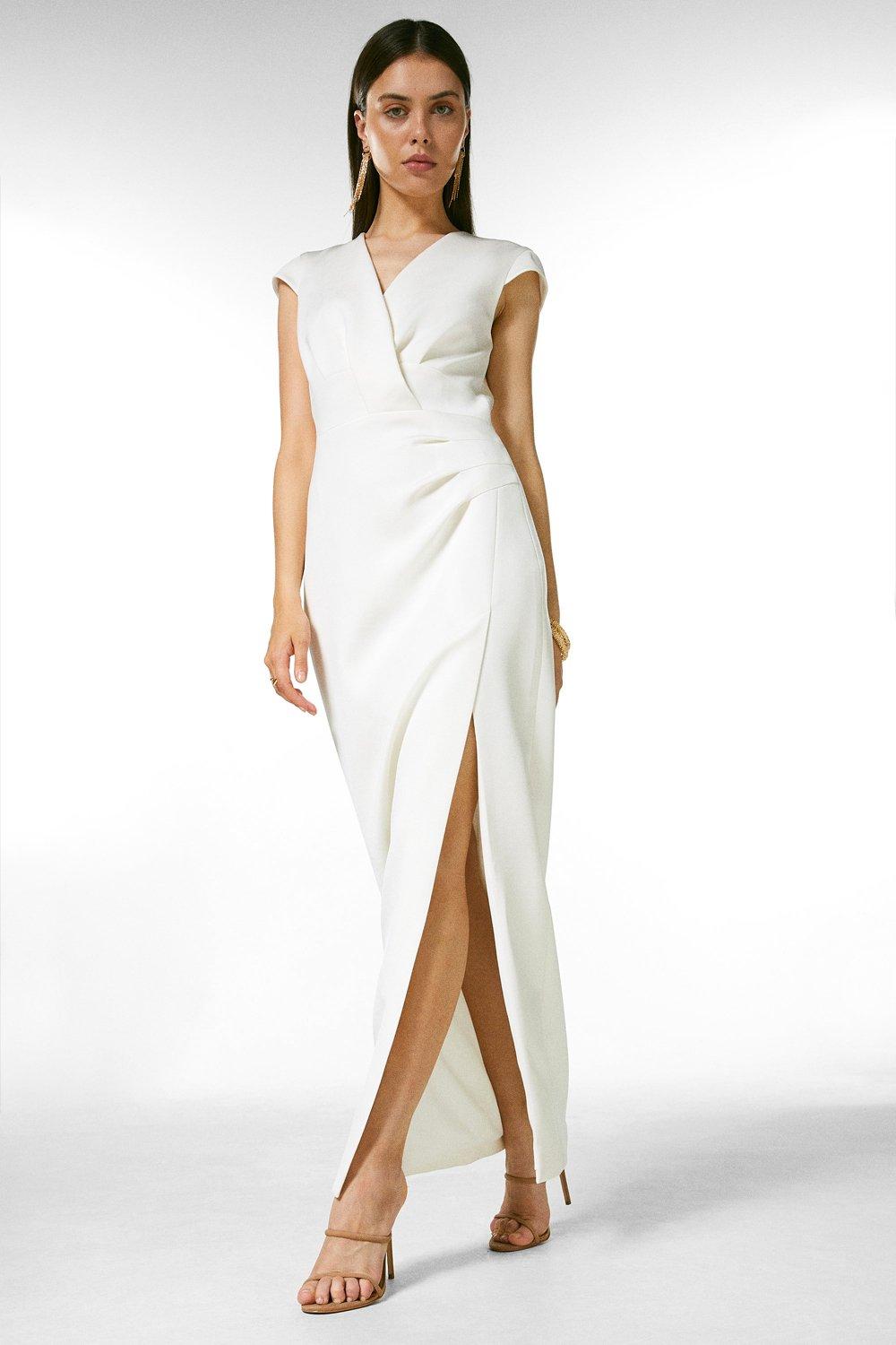 Karen millen white maxi hot sale dress