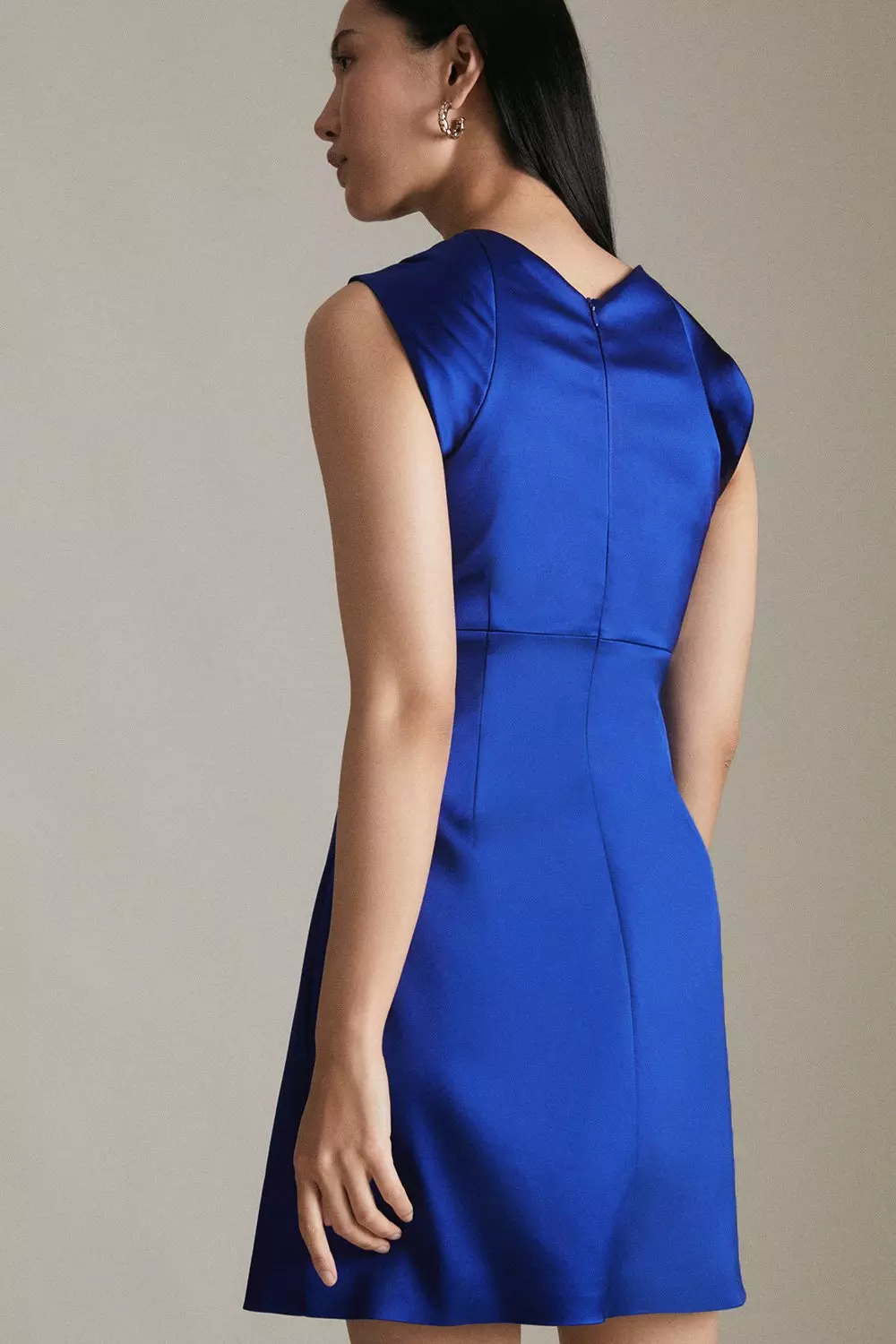 Karen millen shop satin bodycon dress