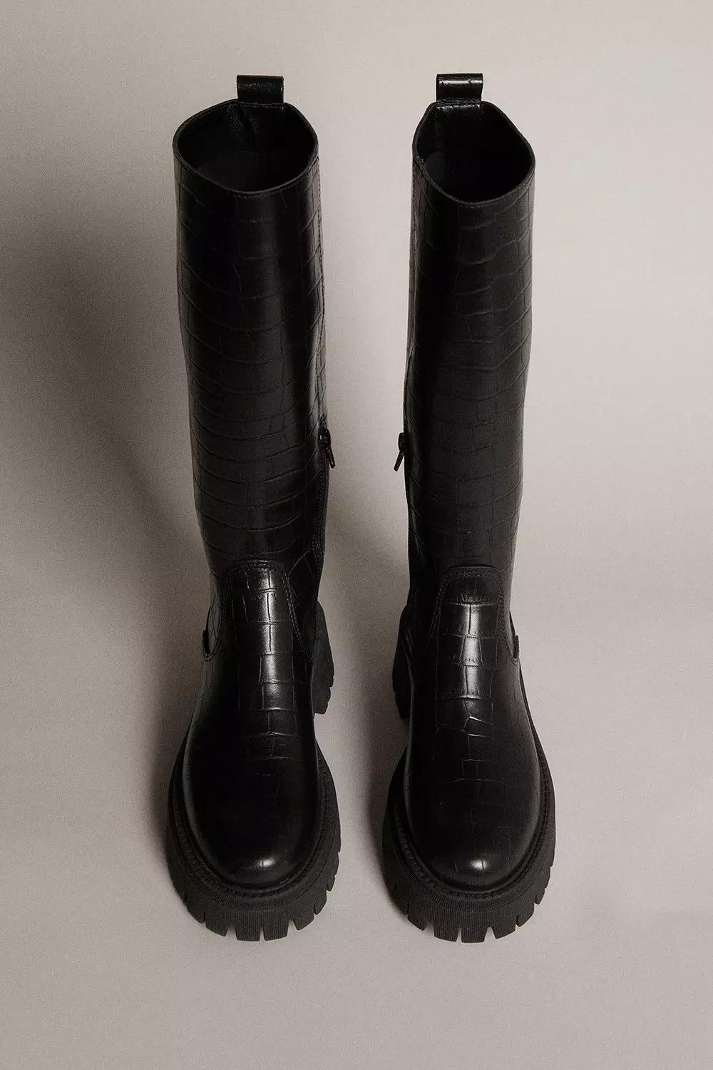 Knee high croc on sale boots