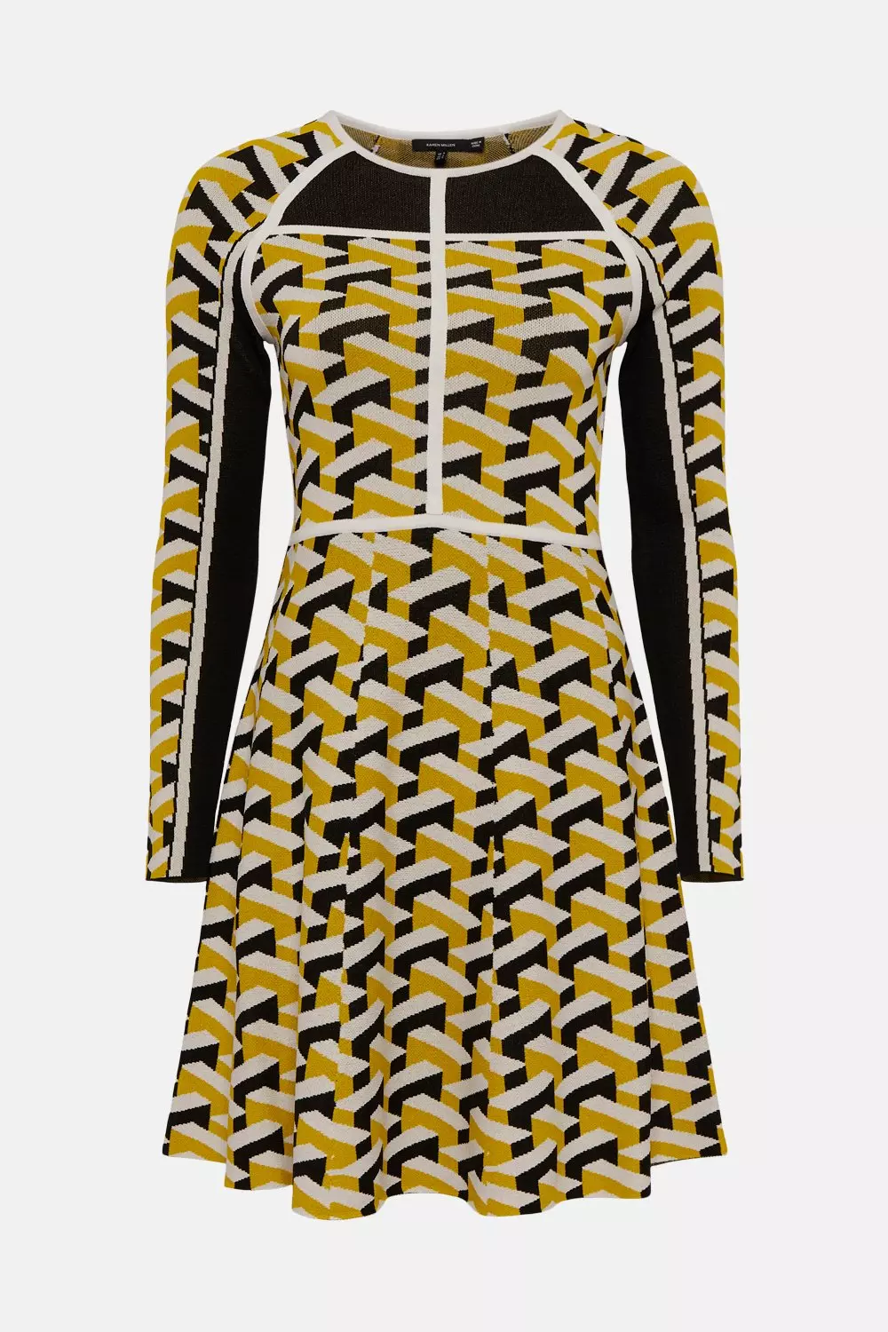 Geometric Print Dress — YELLOW SUB TRADING