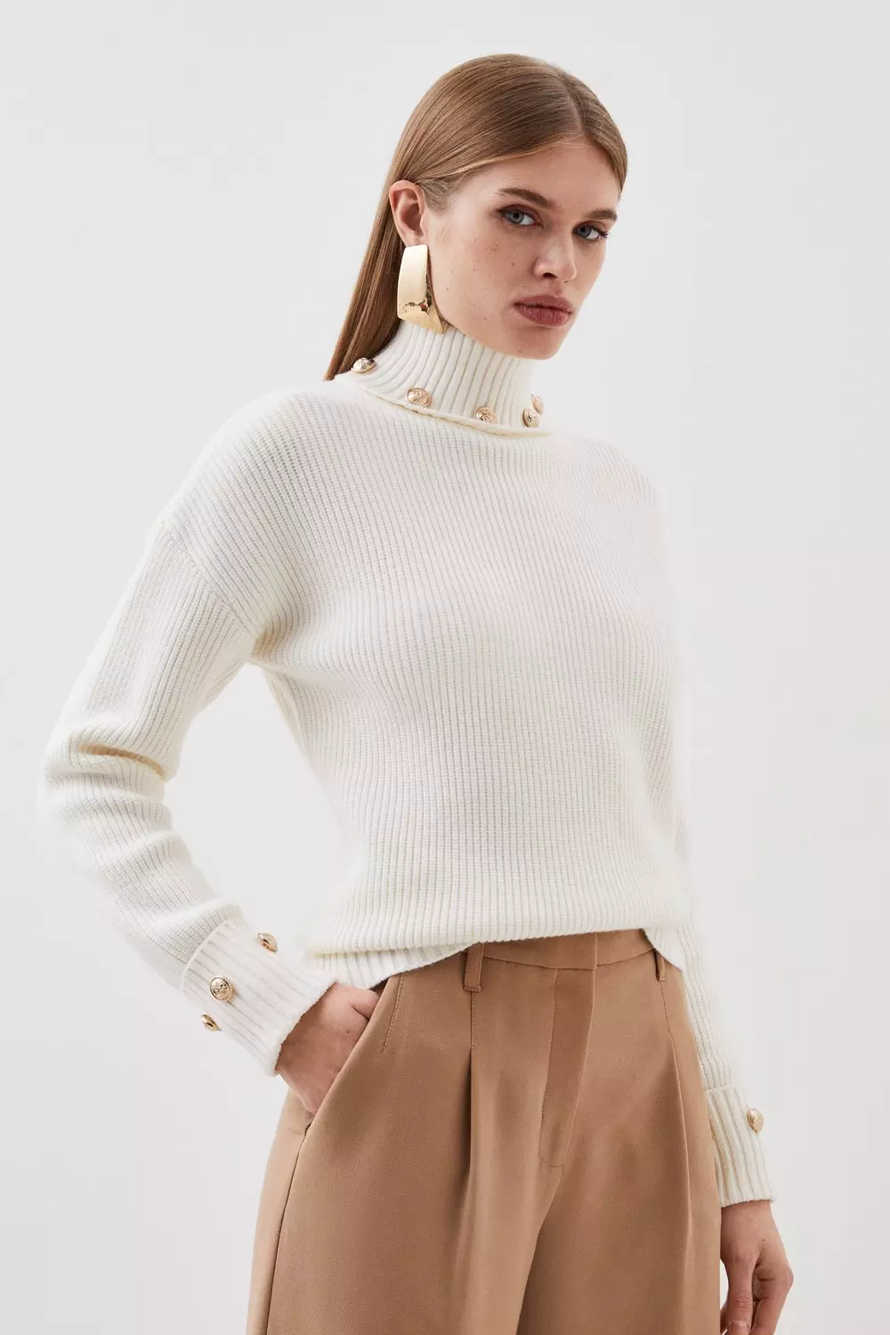 Karen millen cream on sale jumper