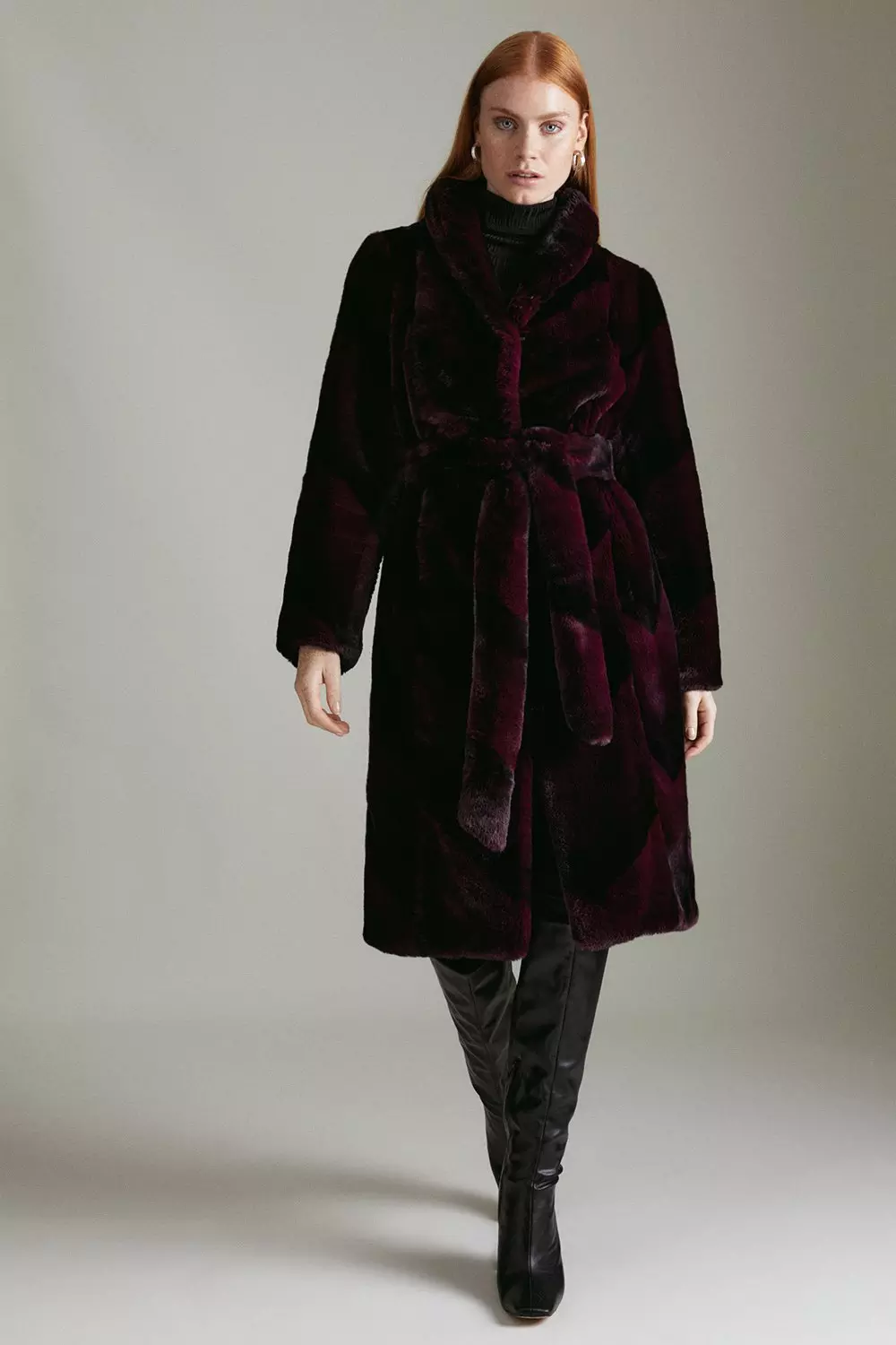 Rust hotsell fur coat