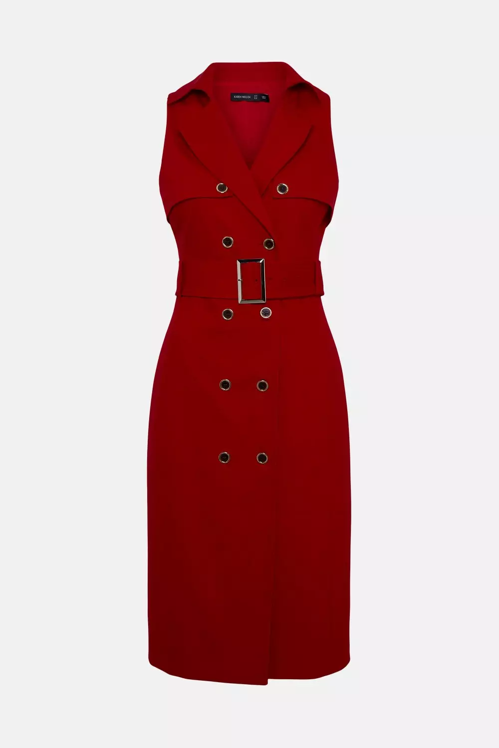 Belted hot sale trench dress