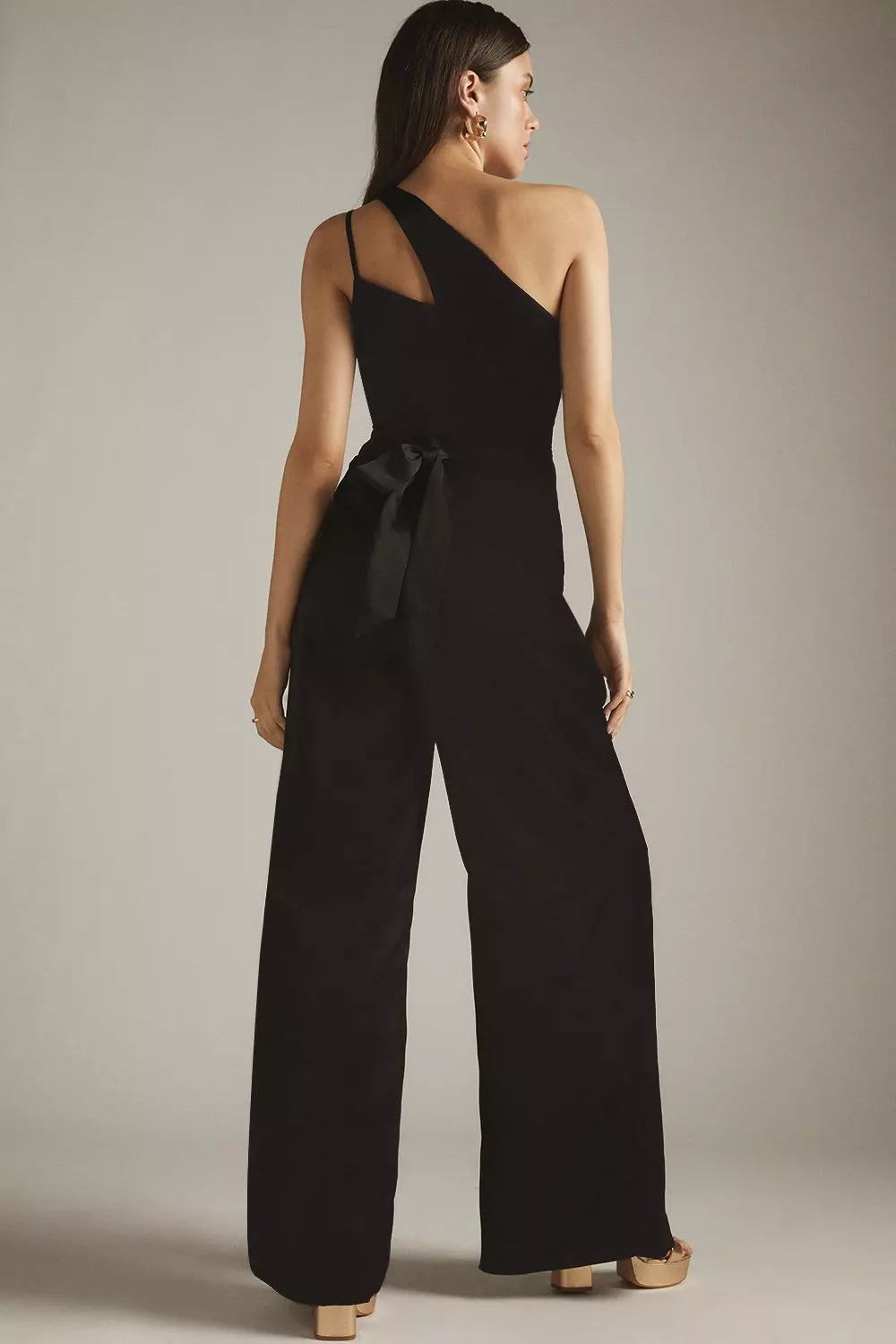 Asymmetrical wide cheap leg jumpsuit