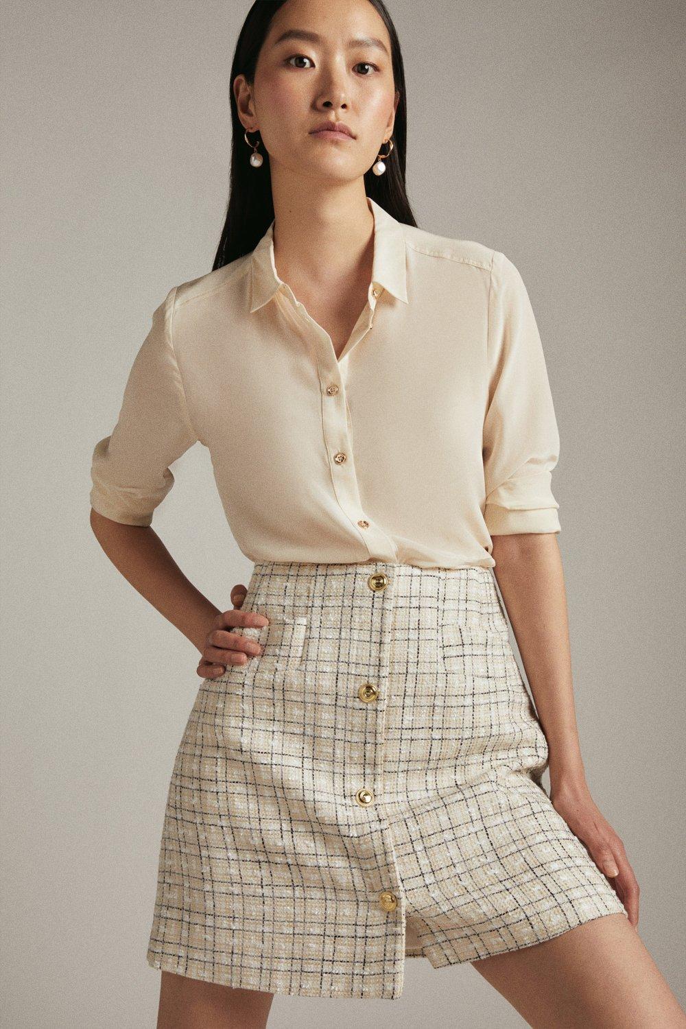 Karen millen best sale checked skirt dress