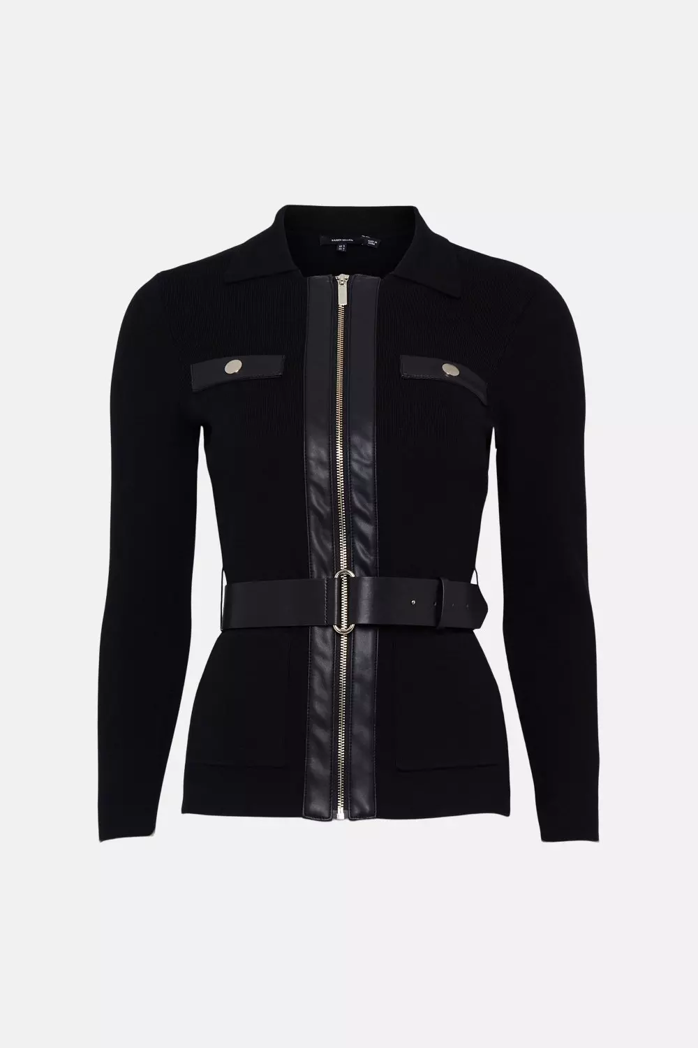 Karen millen hot sale black jacket