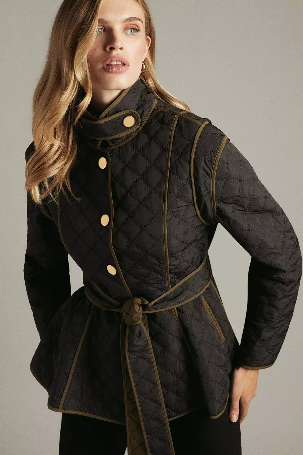 Karen millen quilted outlet jacket