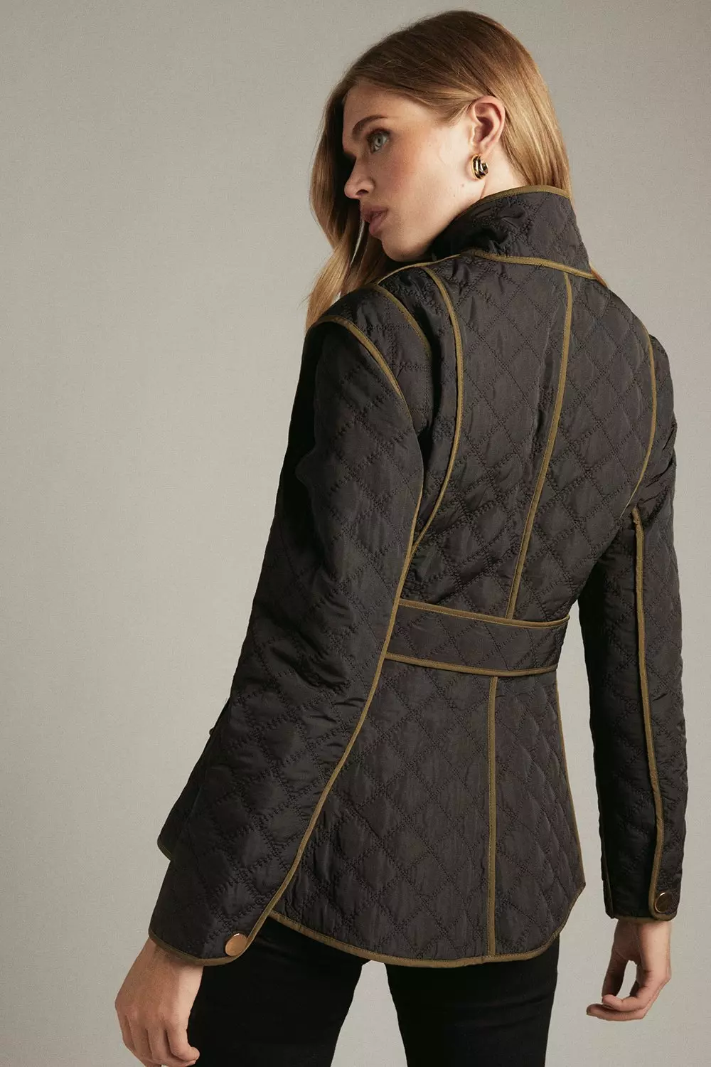 Karen millen quilted outlet jacket