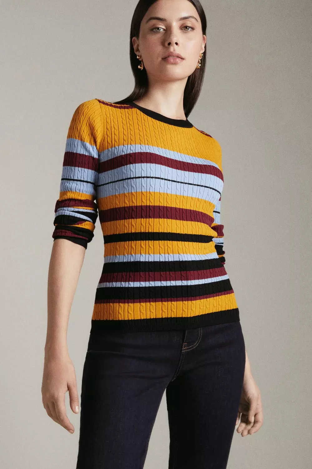 Karen millen outlet striped jumper