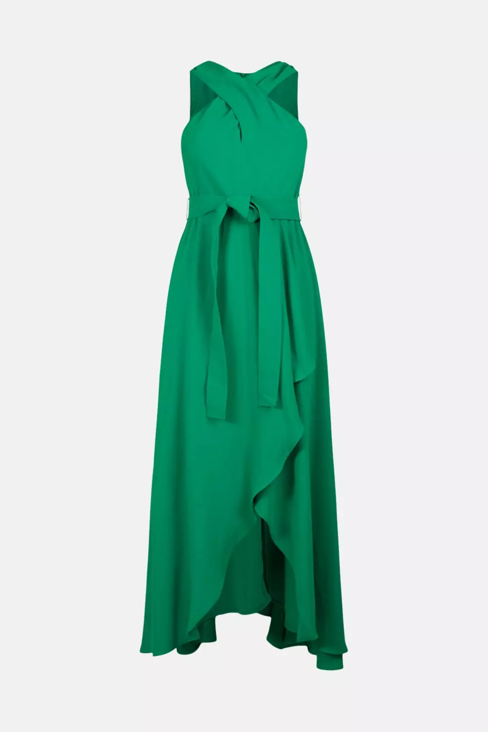 Crossover neckline shop dress karen millen