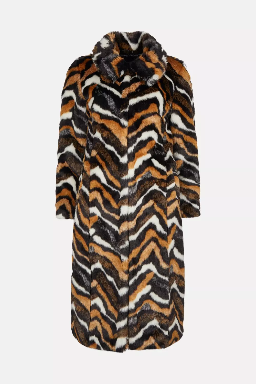 Karen millen leopard shop faux fur coat