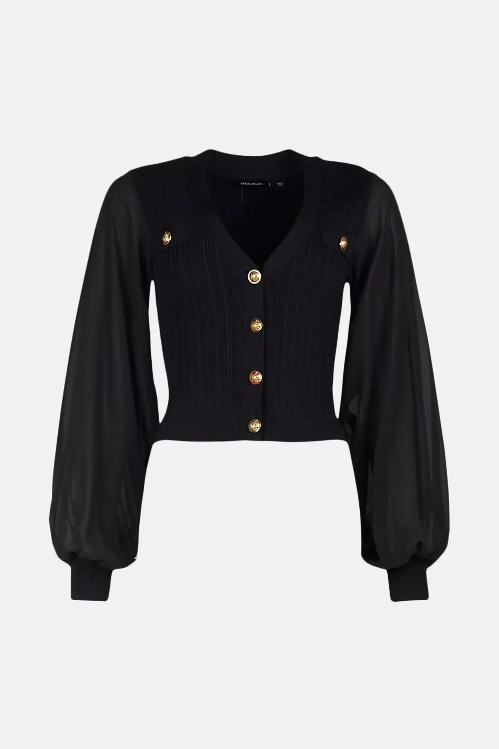 Karen millen outlet black cardigan