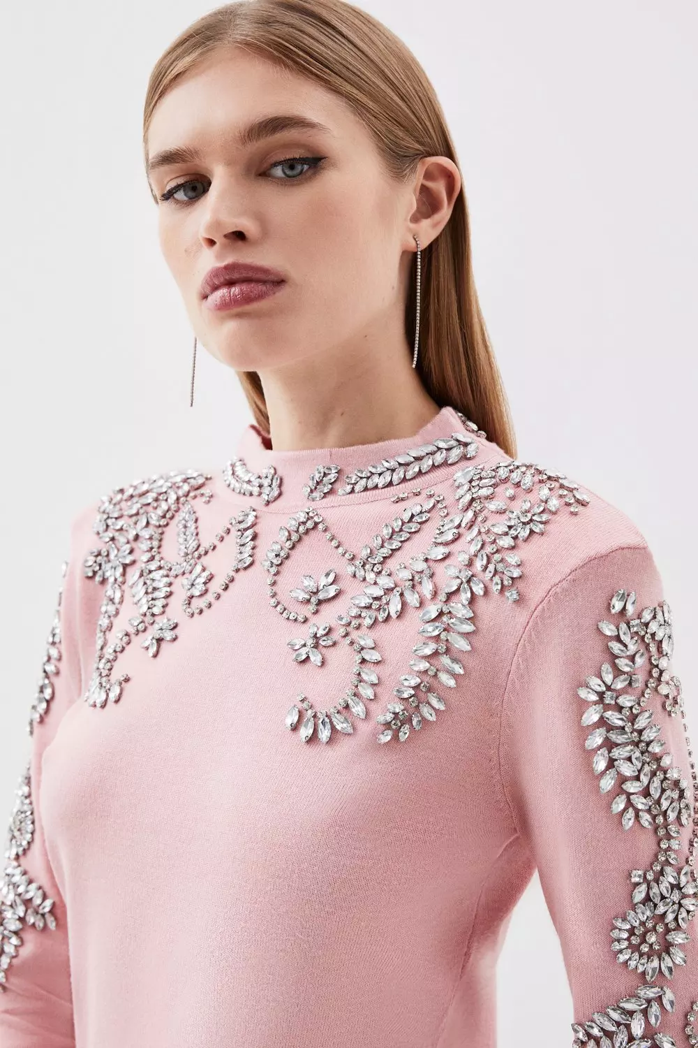 Karen millen sale embellished jumper