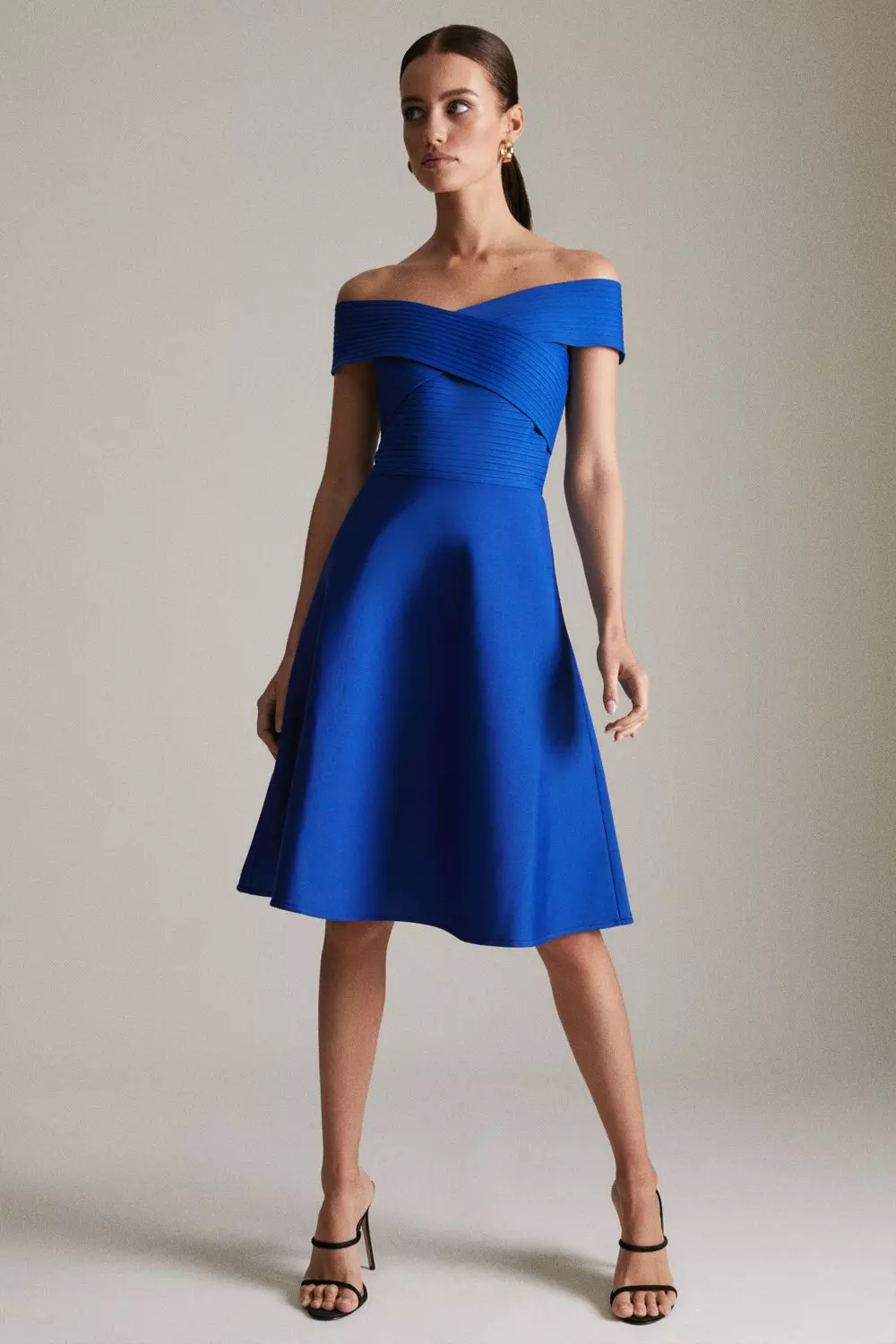 Cobalt bardot outlet dress