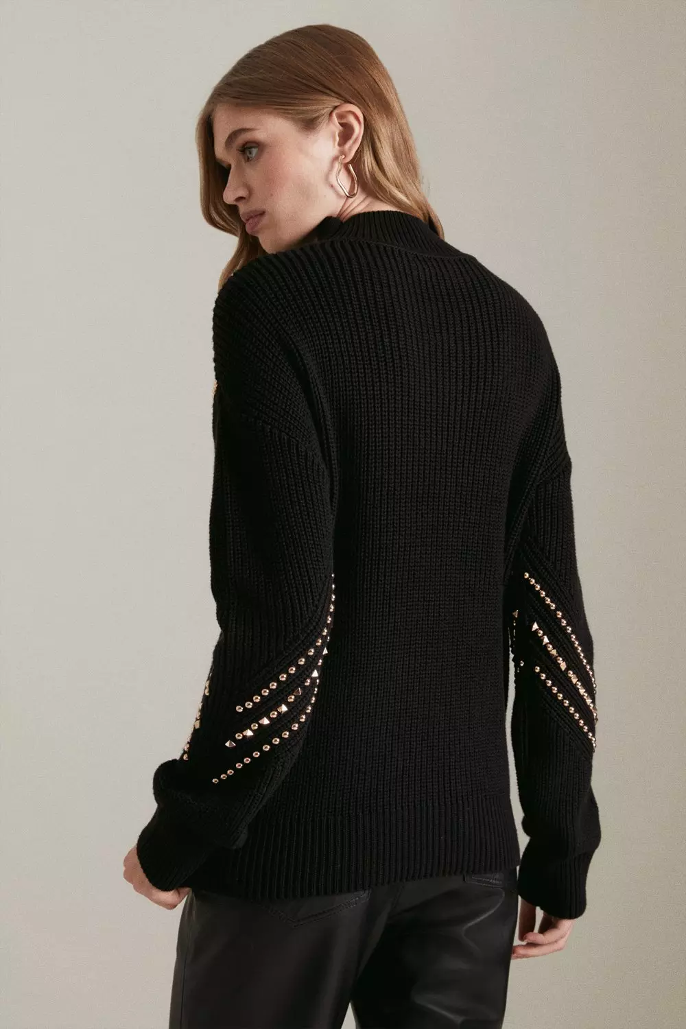 Studded Knit Sweater | Karen Millen