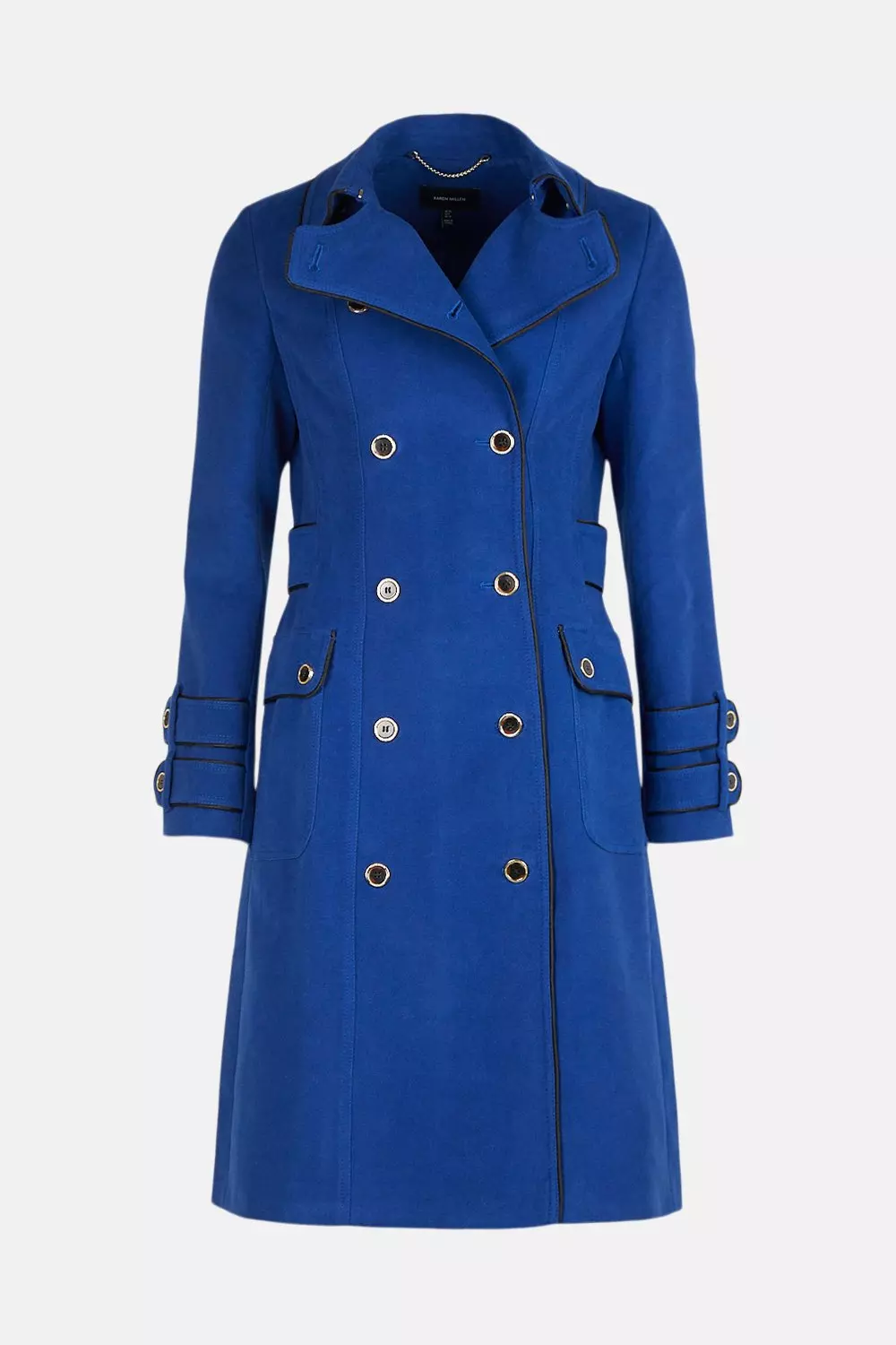 Karen millen on sale navy military coat