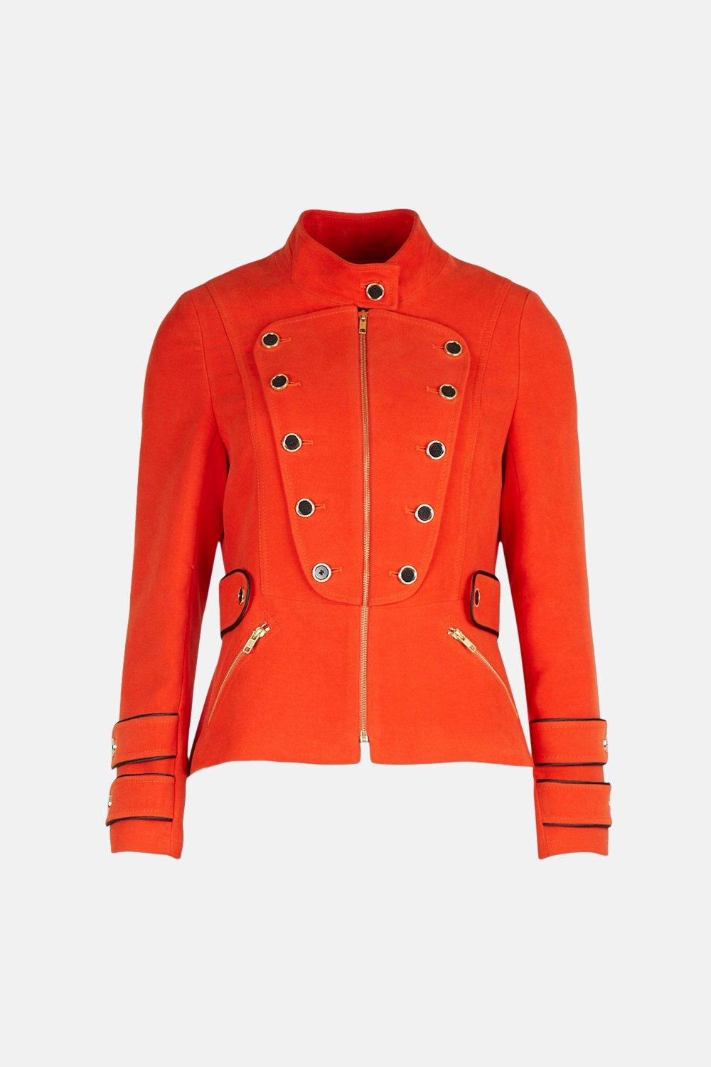 karen millen orange jacket