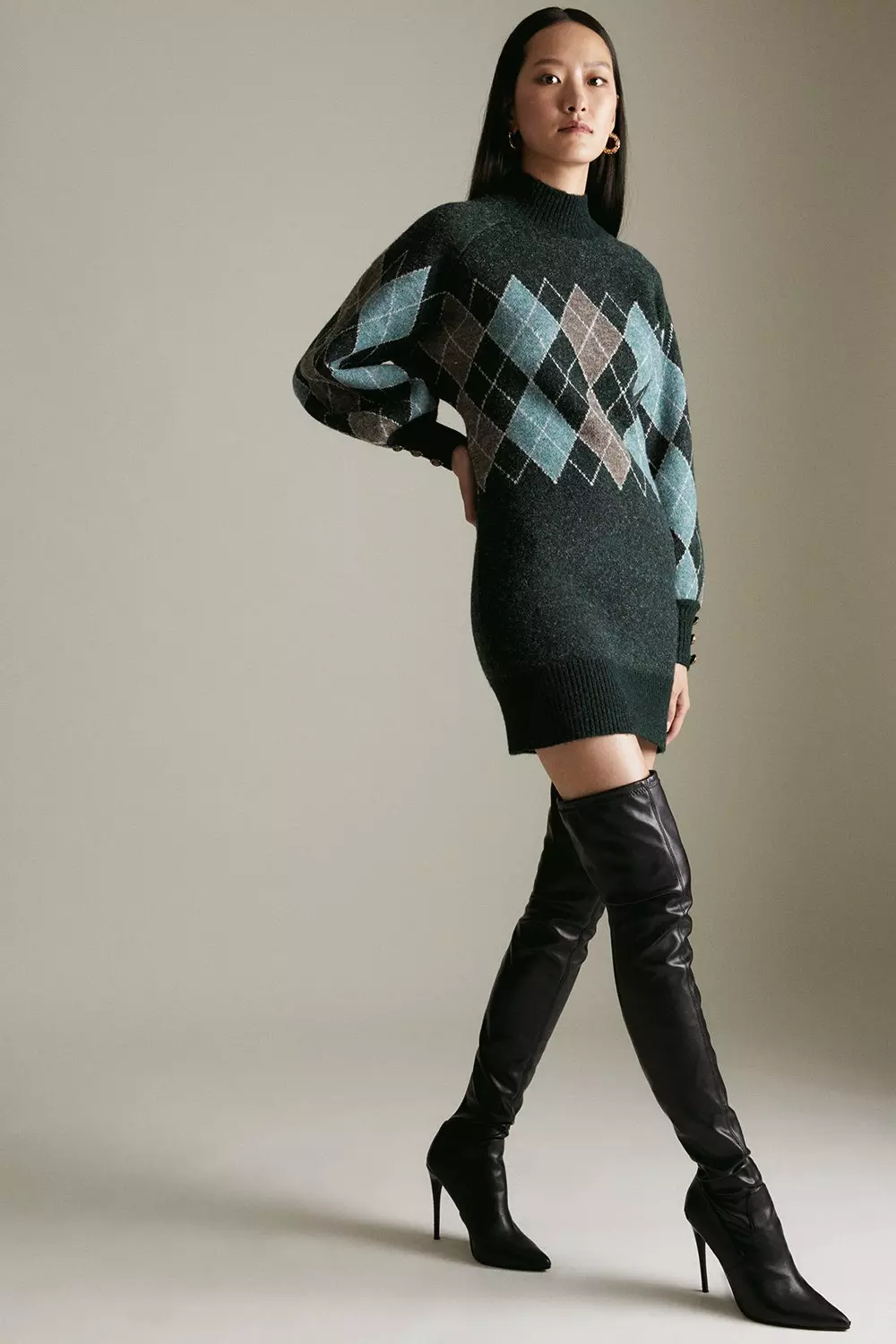 Monogram Silk Sweater Dress - Ready-to-Wear 1A96CP