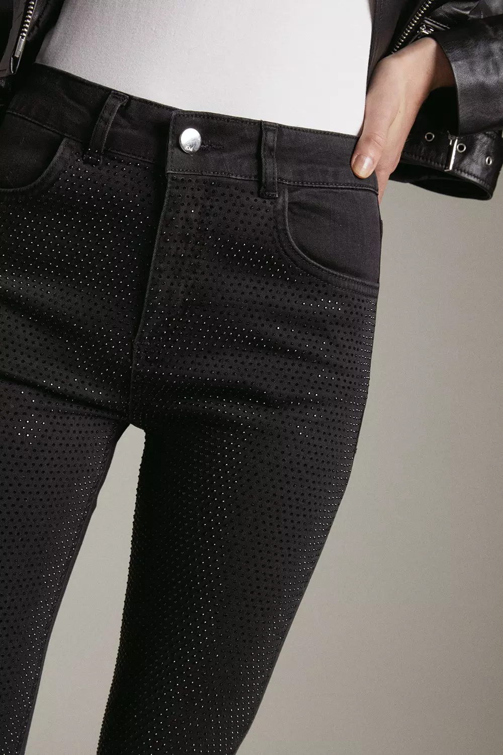 Black glitter outlet jeans